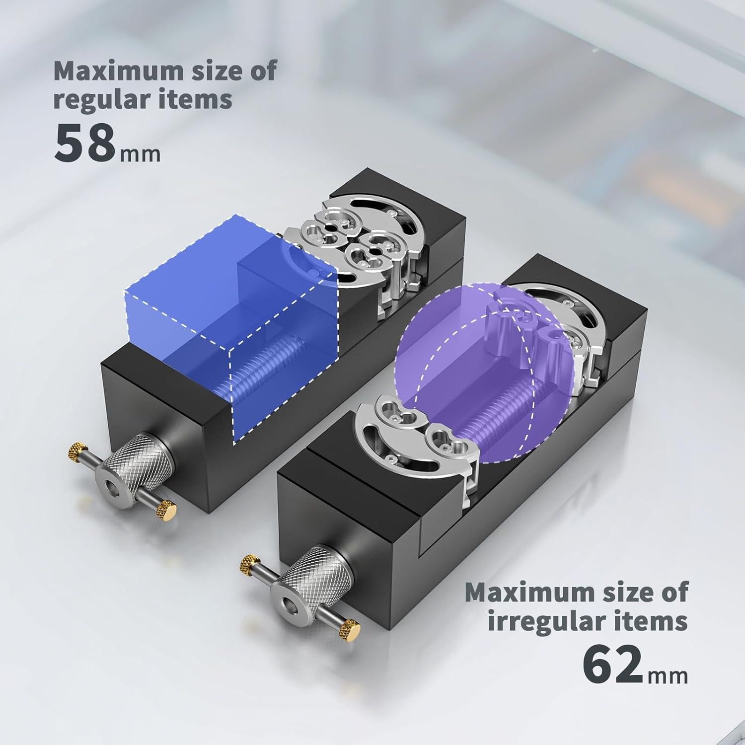 Mini Prensa de Banco Fractal WhiteRhino - Aluminio Aeroespacial 0.92 kg