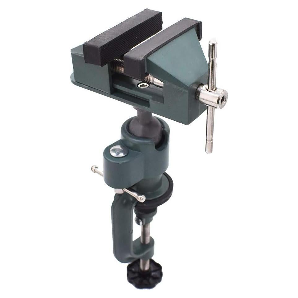 Vise de Banco Universal Findmall 8 cm Aluminio Giratorio 360°
