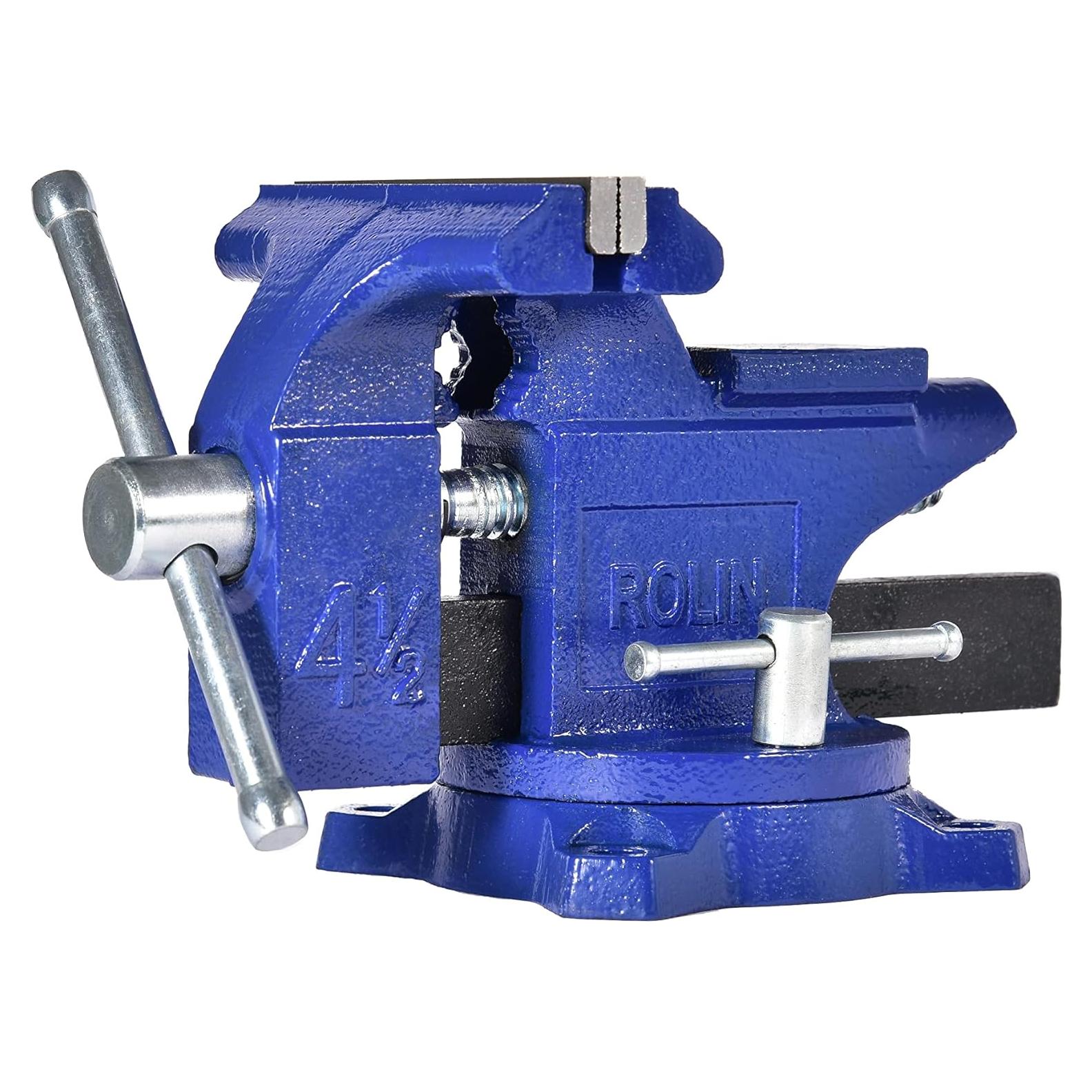 Prensa de Banco Rolin 11.4 cm con Base Giratoria 240°