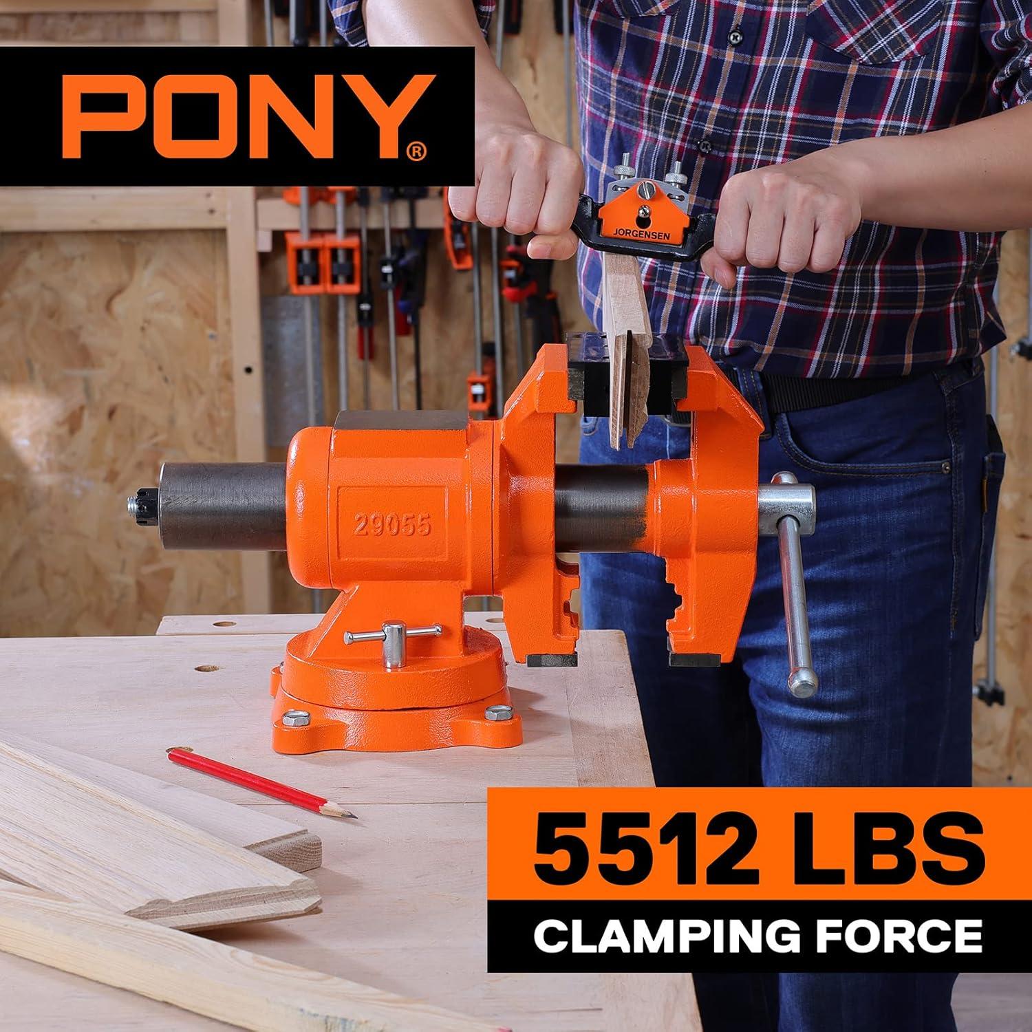 Tornillo de Banco PONY 29055 Alta Resistencia 5" (12.7 cm)