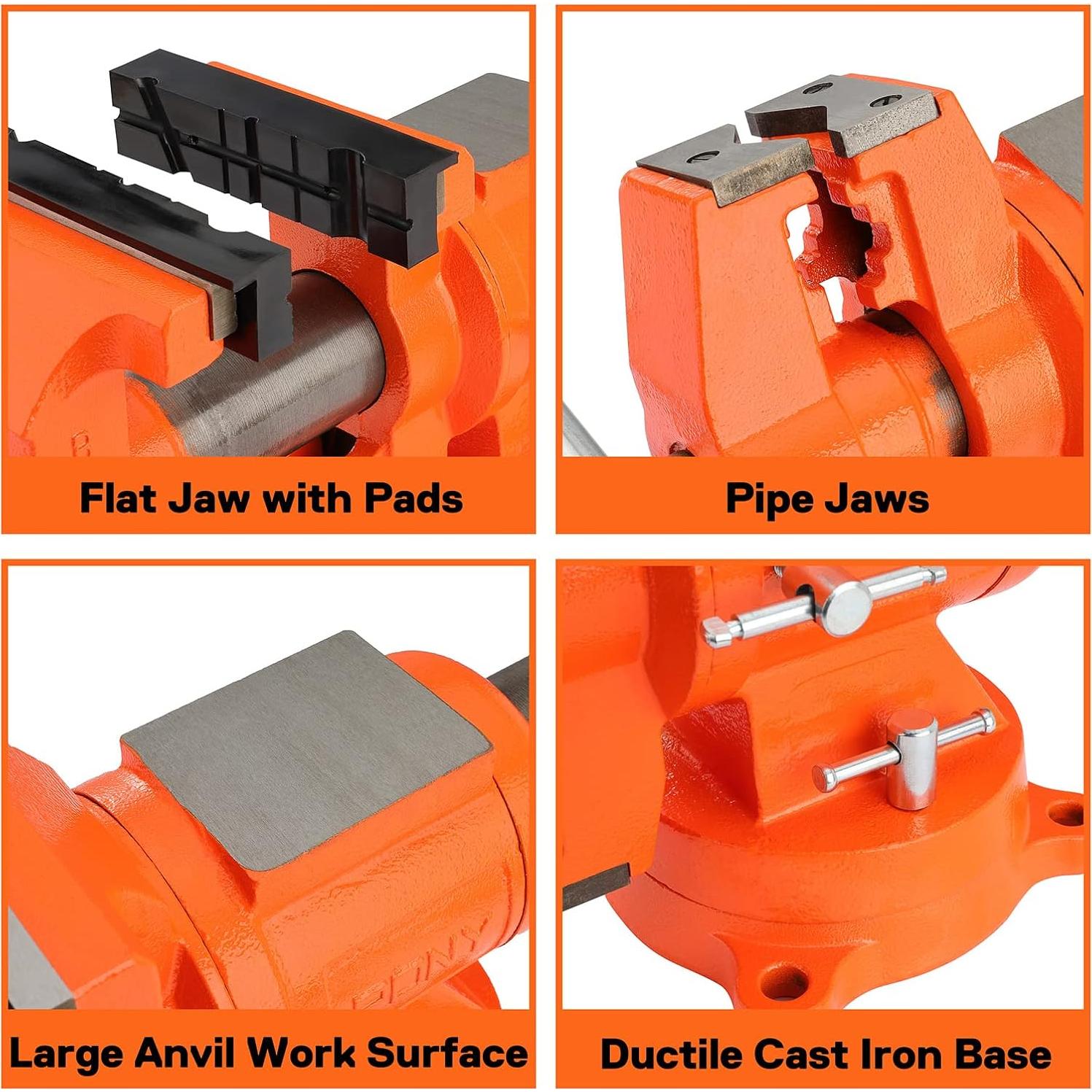 Tornillo de Banco PONY 29055 Alta Resistencia 5" (12.7 cm)