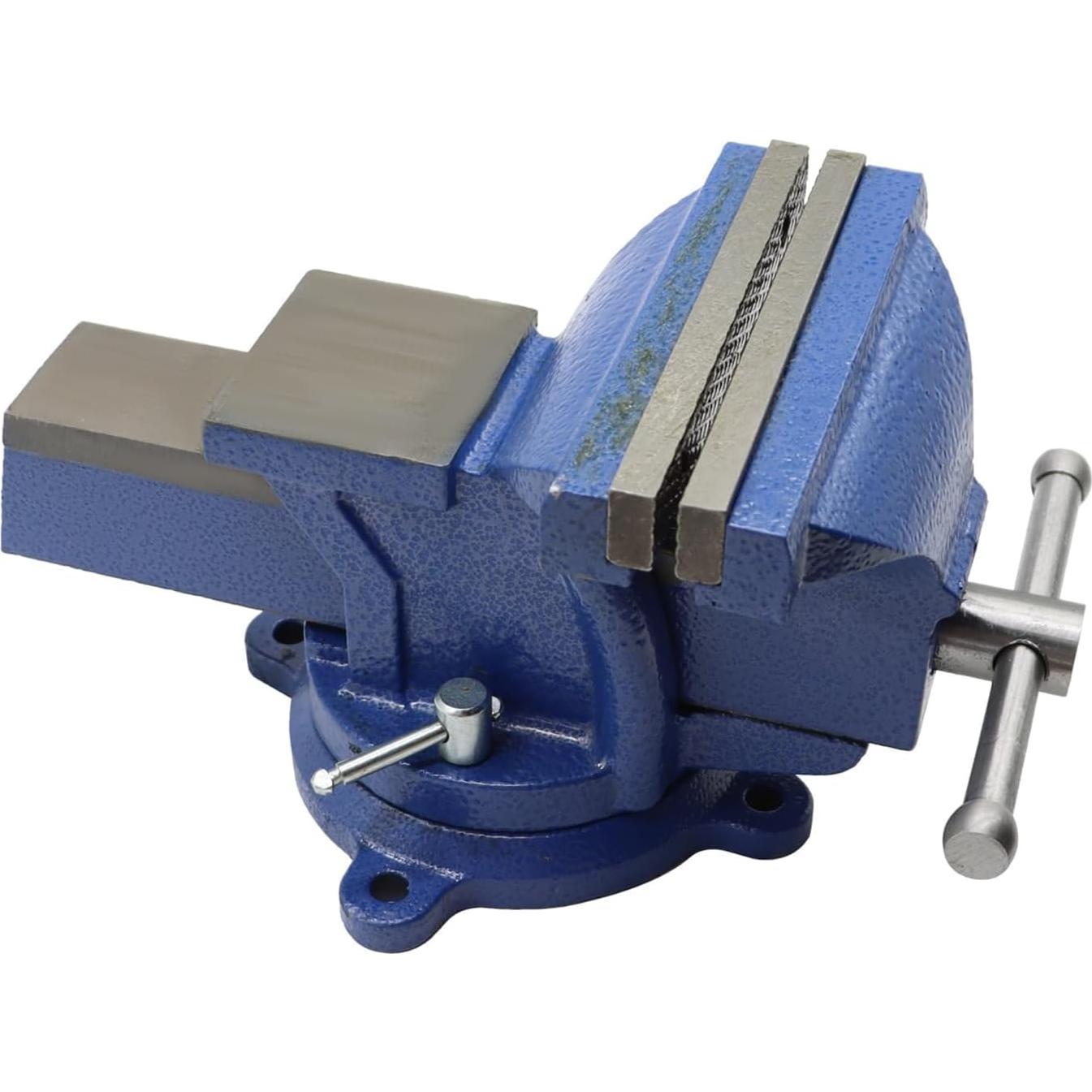 Tornillo de banco de alta resistencia Nakkaa 150 mm con base giratoria