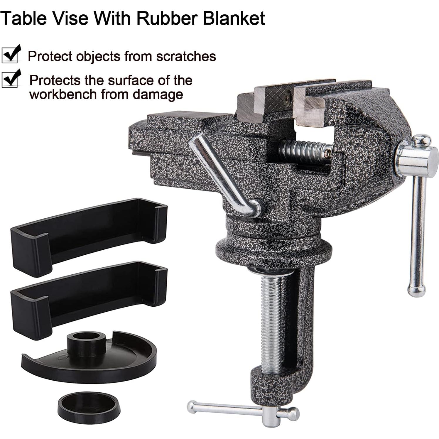 Morsa Universal de Mesa 76.2mm OEN, Base Giratoria 360°