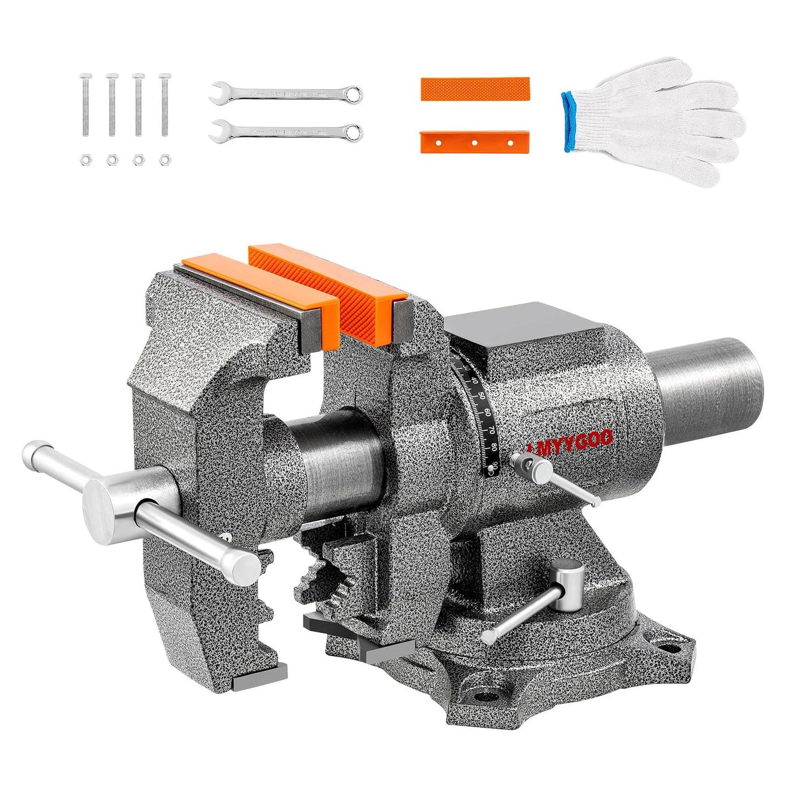 Prensa de banco LMYYGOO 5" alta resistencia 5500 lbs