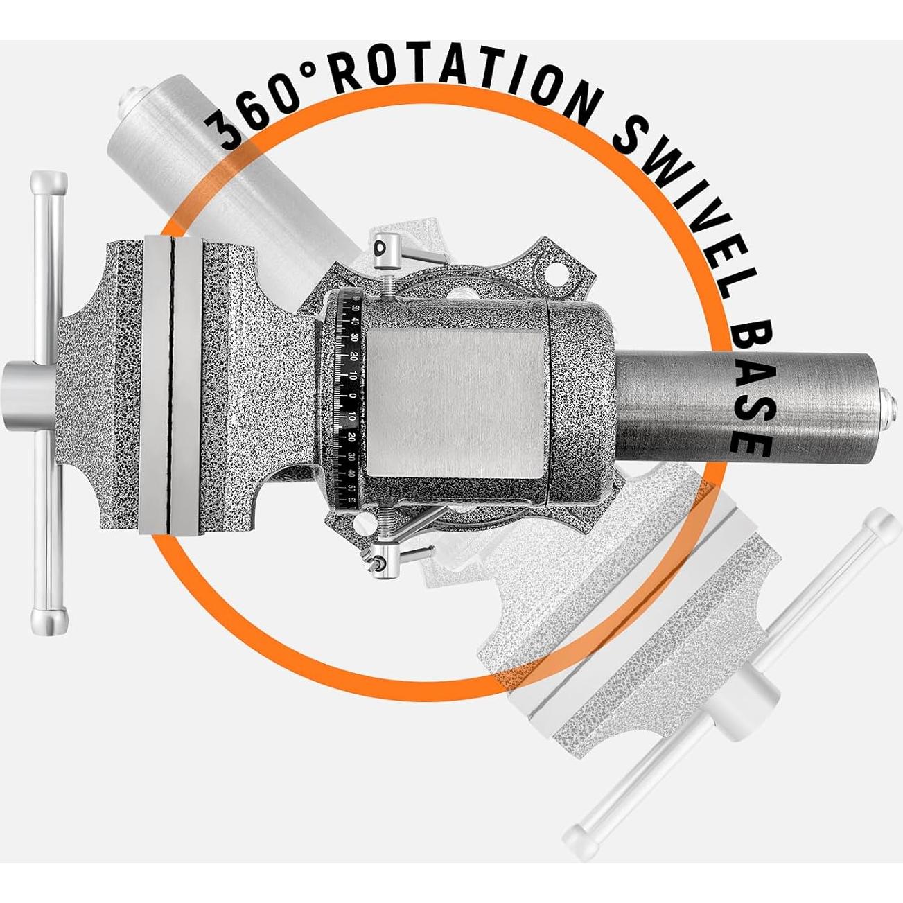 Prensa de banco LMYYGOO 5" alta resistencia 5500 lbs