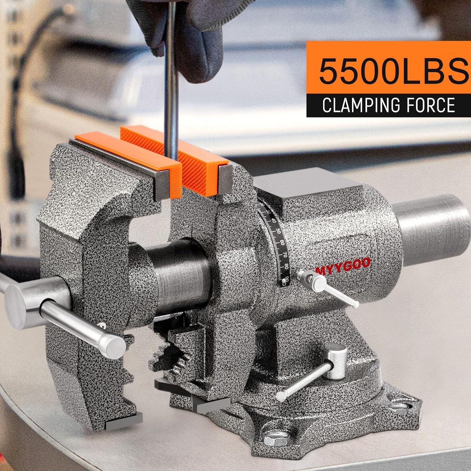 Prensa de banco LMYYGOO 5" alta resistencia 5500 lbs