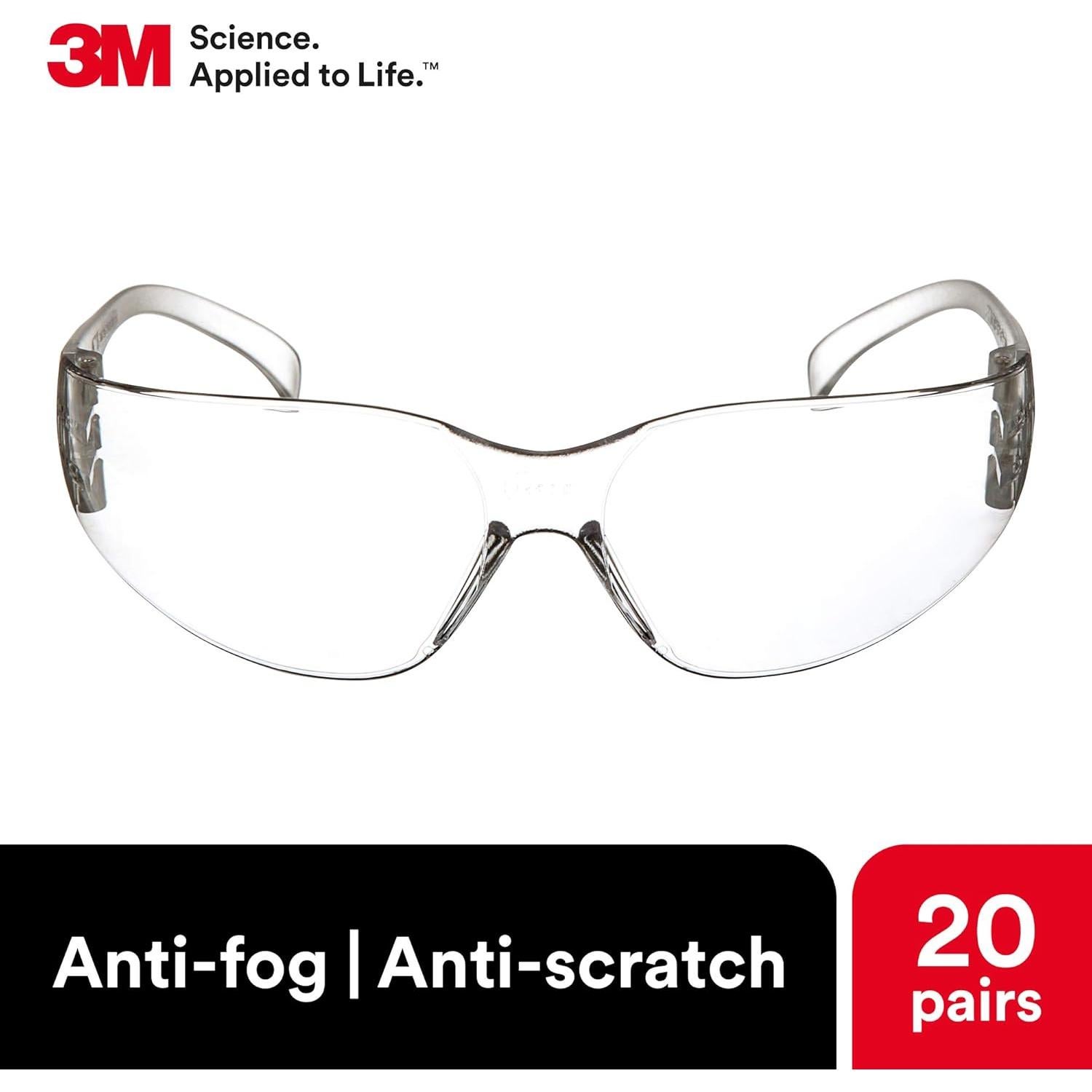 Gafas de Seguridad 3M Virtua Antivaho 20 Pares Unisex