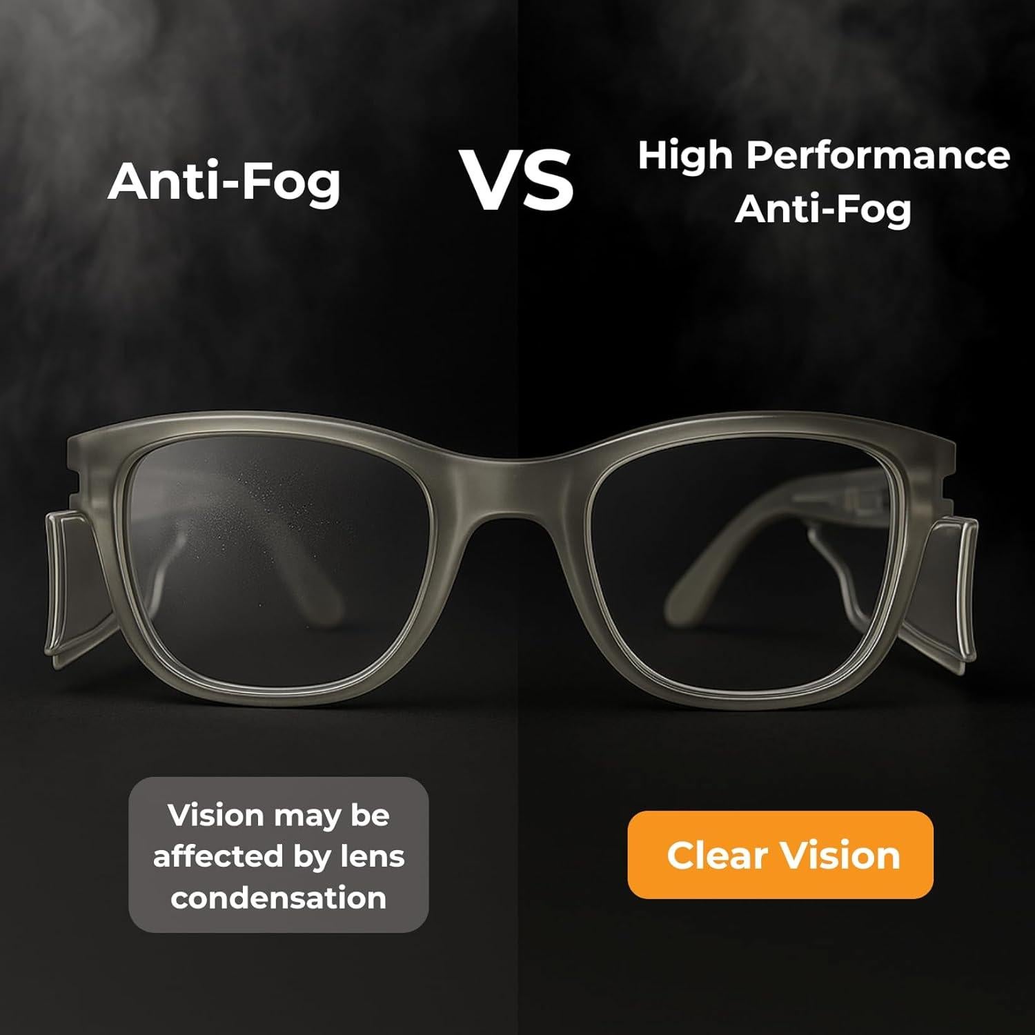 Gafas de Seguridad KOZIFACE E52G Antivaho Z87+ Unisex