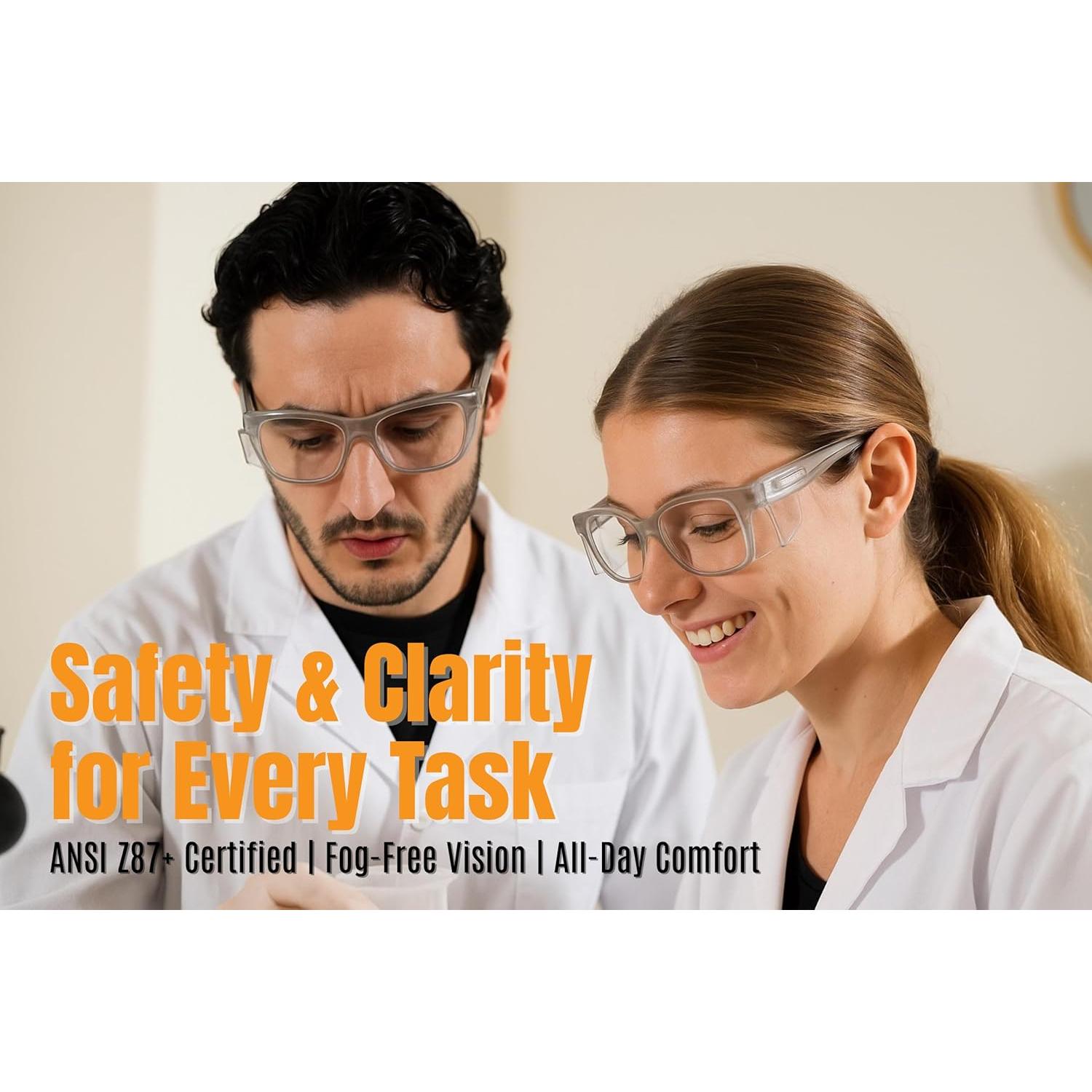 Gafas de Seguridad KOZIFACE E52G Antivaho Z87+ Unisex