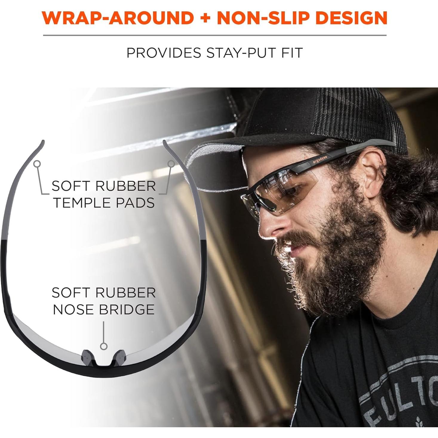 Gafas de Seguridad Ergodyne Skullerz SKOLL Anti Rayones y Niebla