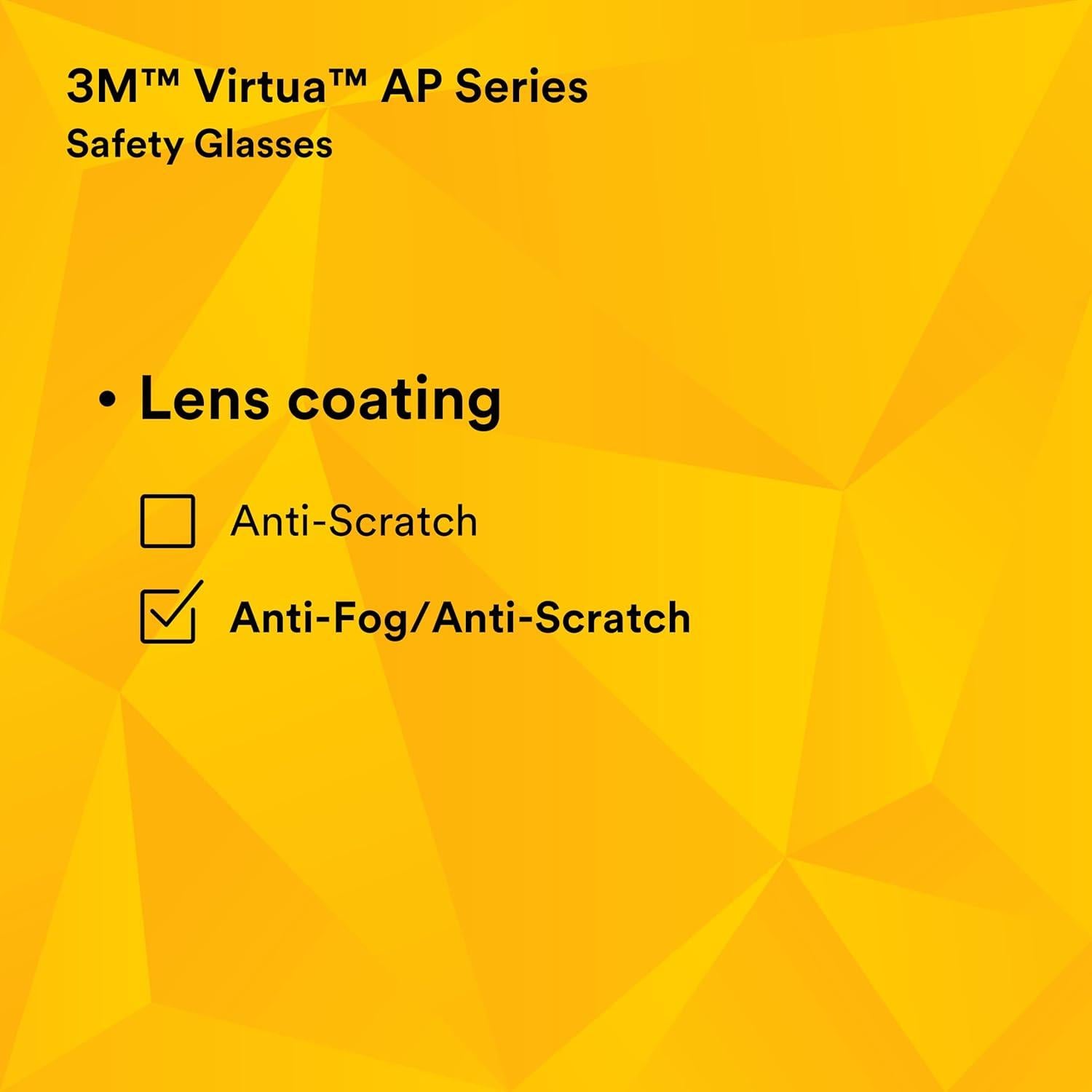 Gafas de Seguridad 3M Virtua AP Antivaho Lente Gris Unisex