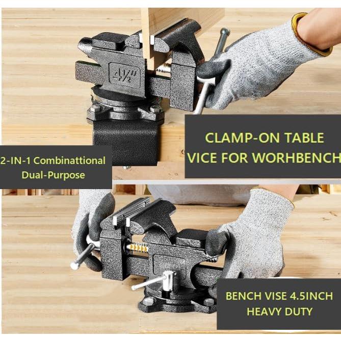 Morsa de Banco TRUSBEE 4.5" Acero Forjado Multiusos