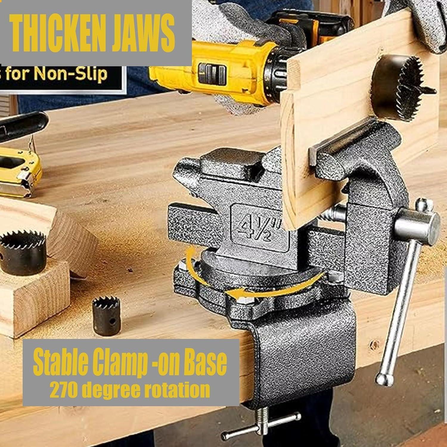 Morsa de Banco TRUSBEE 4.5" Acero Forjado Multiusos