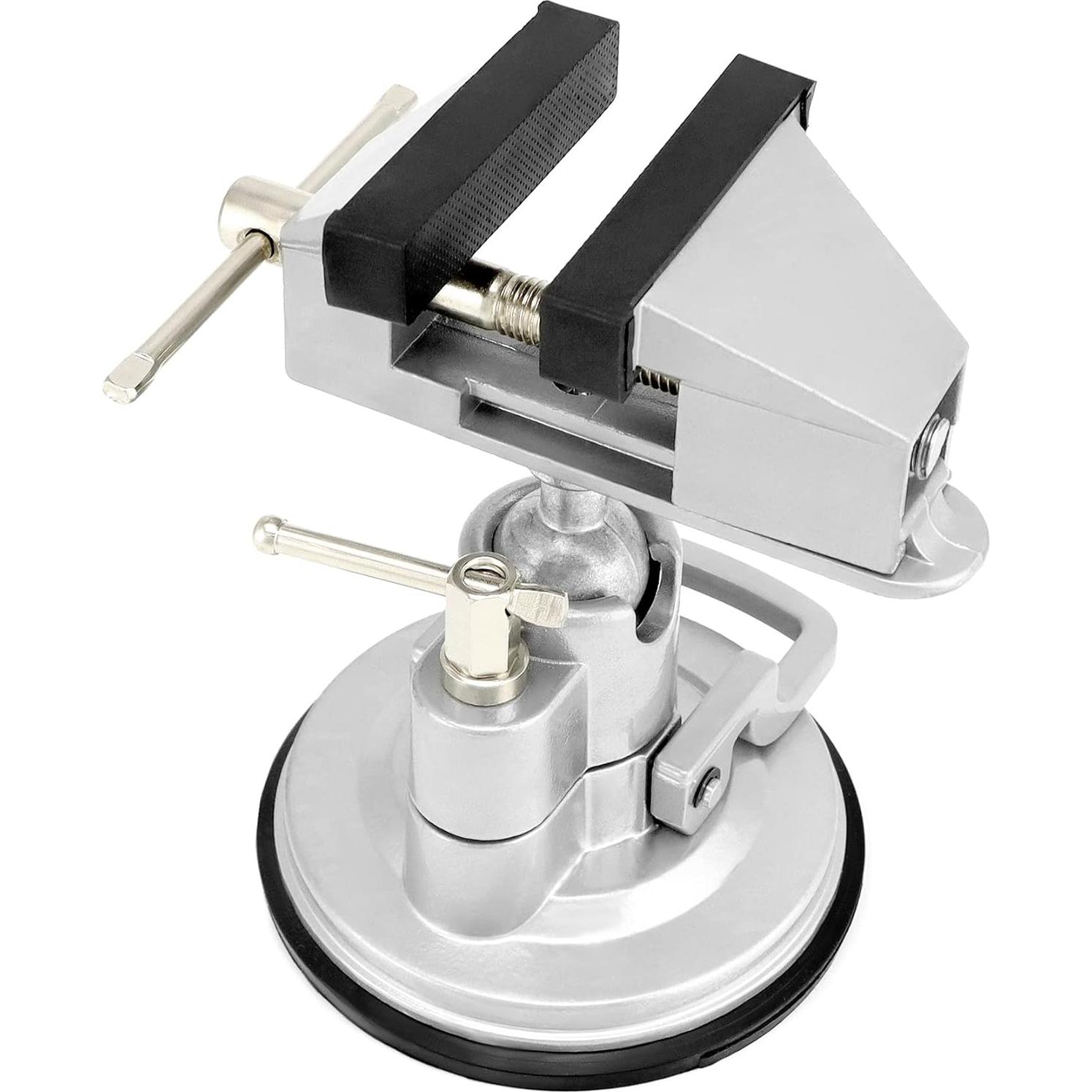 Morsa de Vacío Portátil QWORK 8 cm Rotación 360°