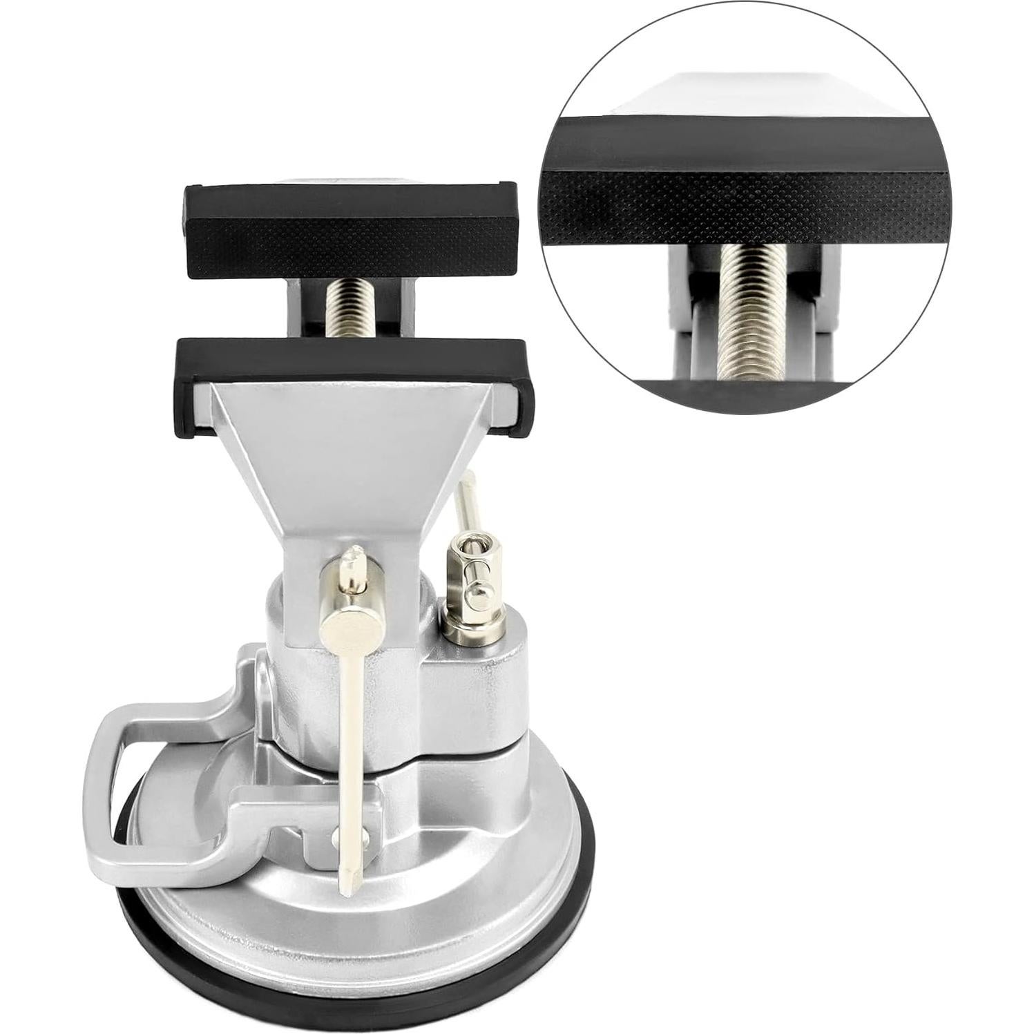 Morsa de Vacío Portátil QWORK 8 cm Rotación 360°