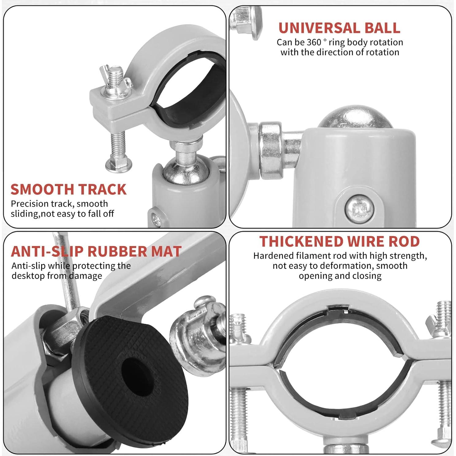 Morsa de Banco Multifuncional Baiwen 44-58mm Aluminio