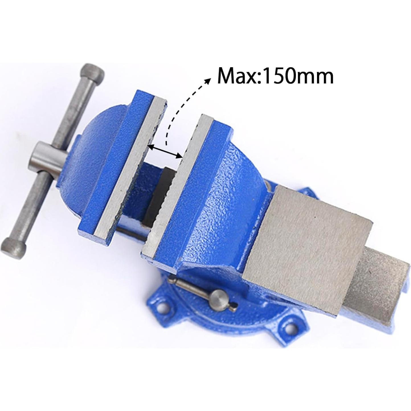 Prensa de Banco 150mm Mefape con Cabezal Rotativo 360°