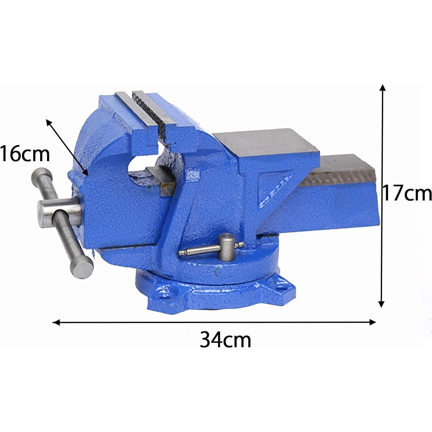 Prensa de Banco 150mm Mefape con Cabezal Rotativo 360°