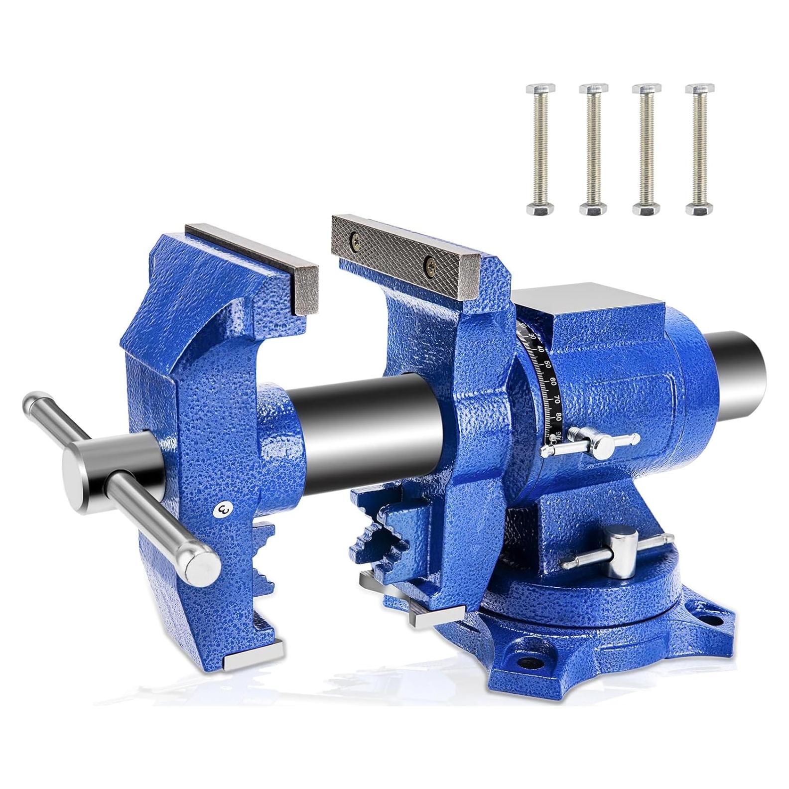 Prensa de Banco 5" CMOOD Alta Resistencia 4000kg Rotativa