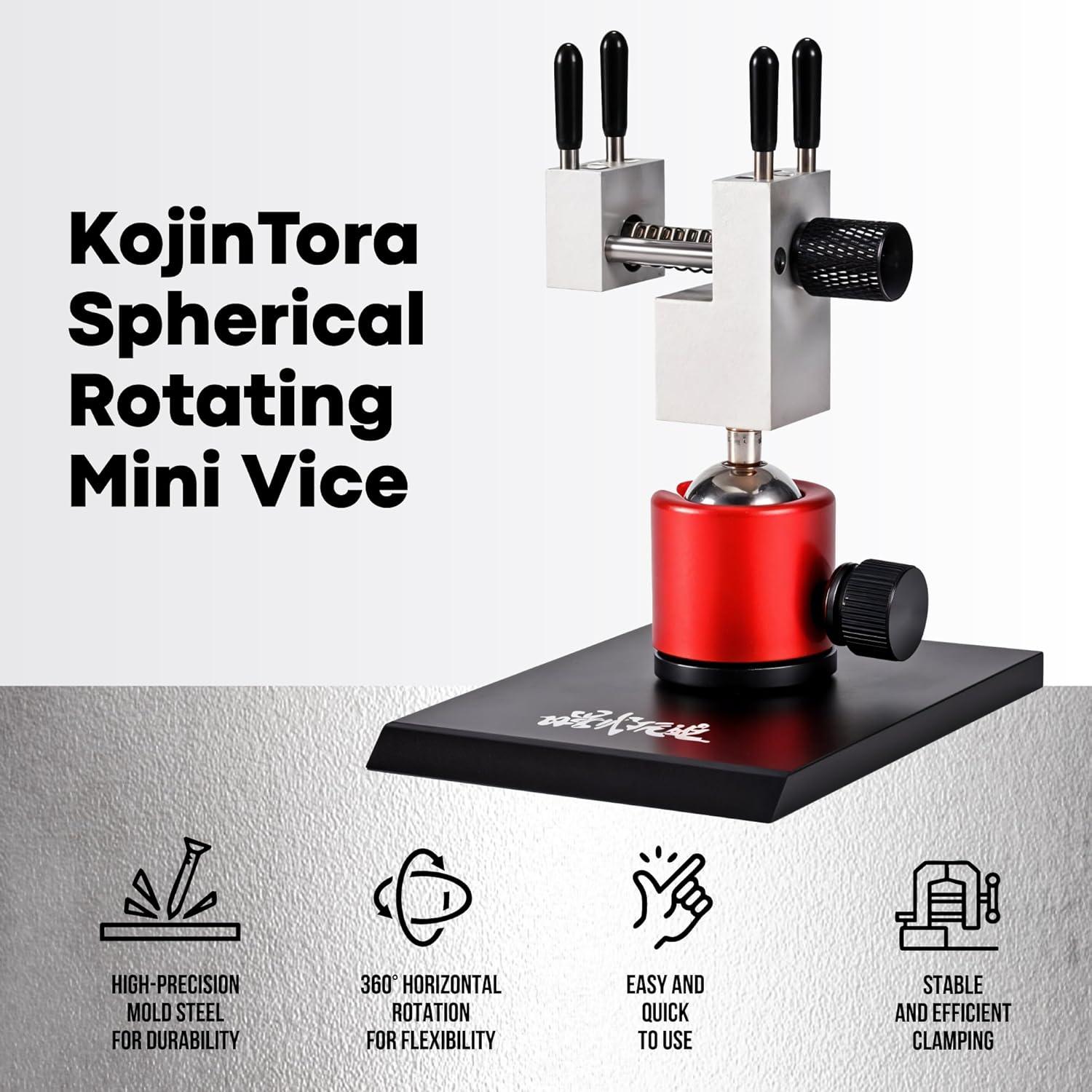 Mini Vise Table Top Clamp - Small Bench Vice for Hobby Jewelers - Adjustable Aluminum Alloy 360° Rotatable with 0-2.48' Clamping Range for Jewelry Making DIY Projects Crafts Repair Tool