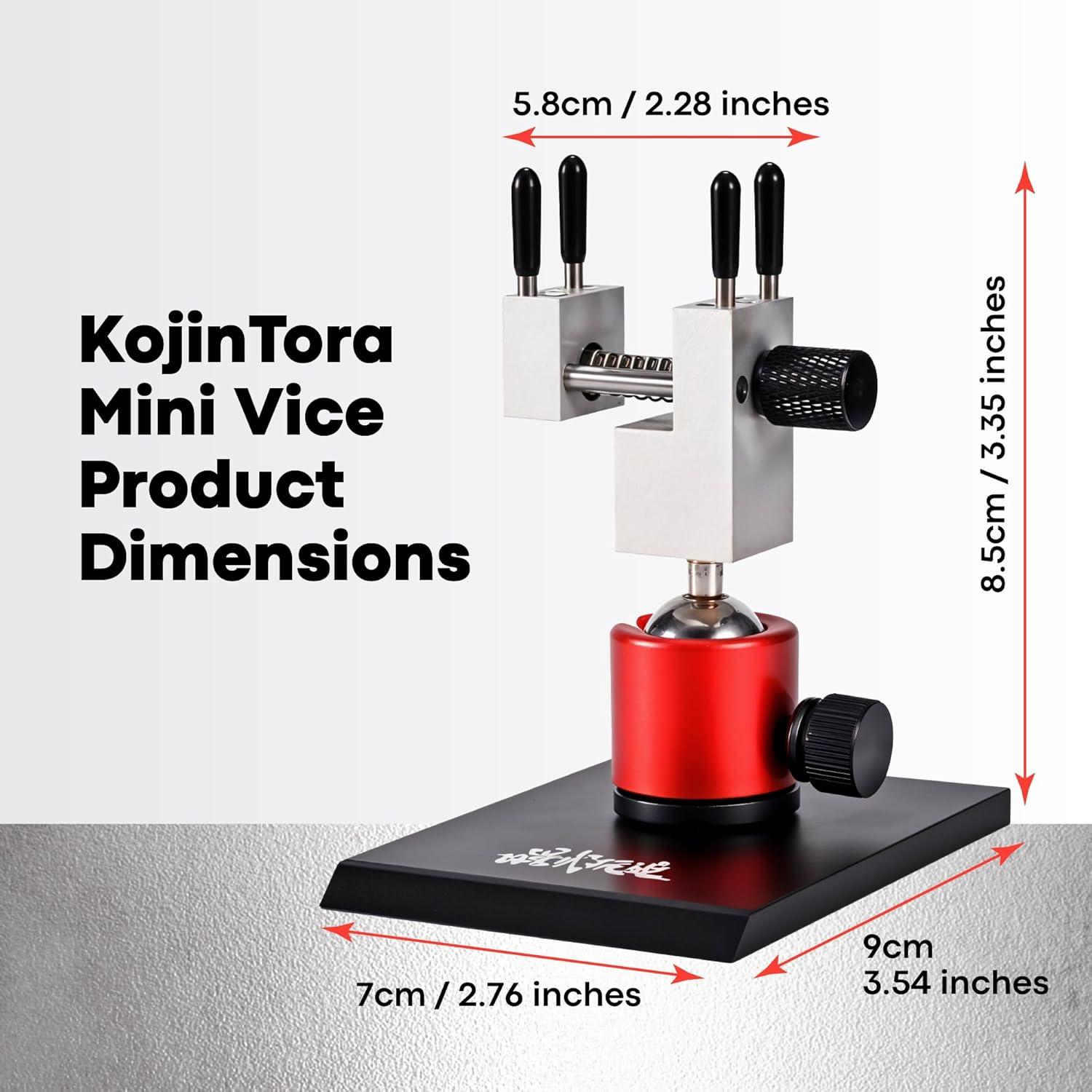 Mini Vise Table Top Clamp - Small Bench Vice for Hobby Jewelers - Adjustable Aluminum Alloy 360° Rotatable with 0-2.48' Clamping Range for Jewelry Making DIY Projects Crafts Repair Tool