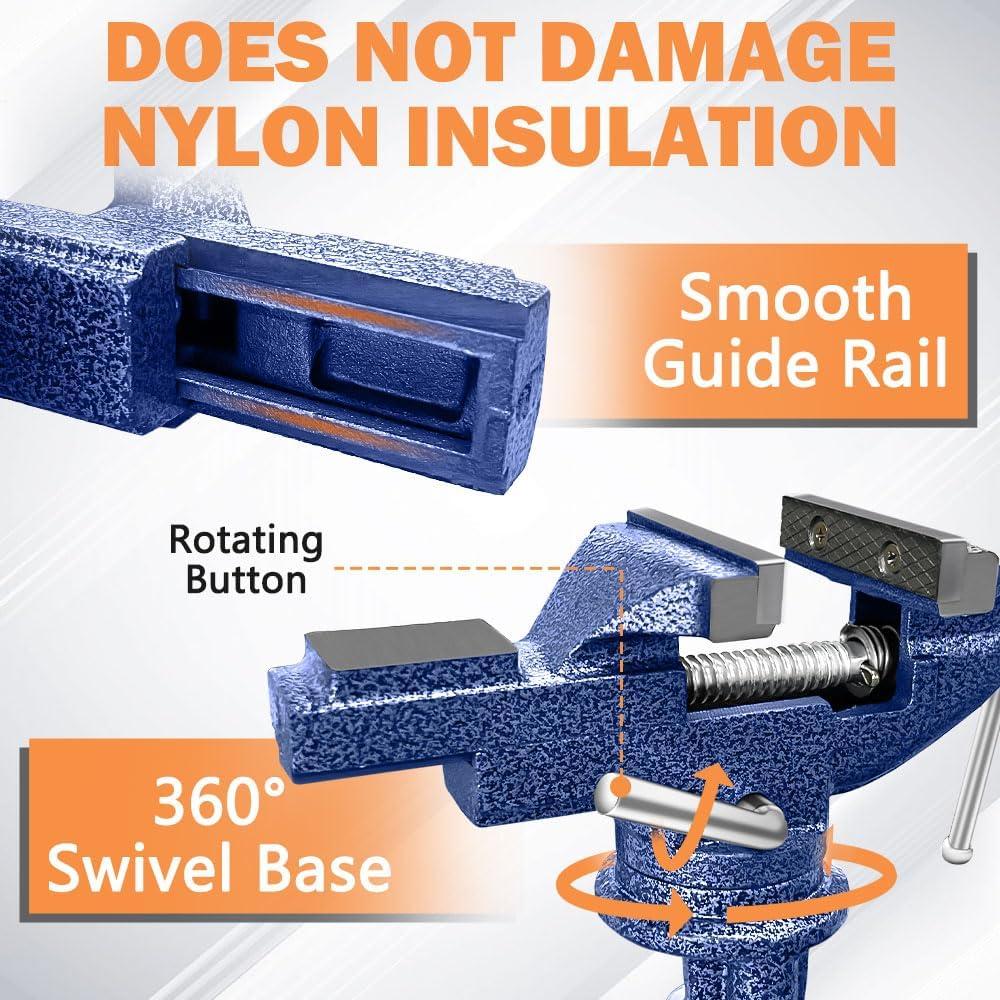 Morsa de Mesa COLCUT 7.87 cm 360° Portátil para Carpintería