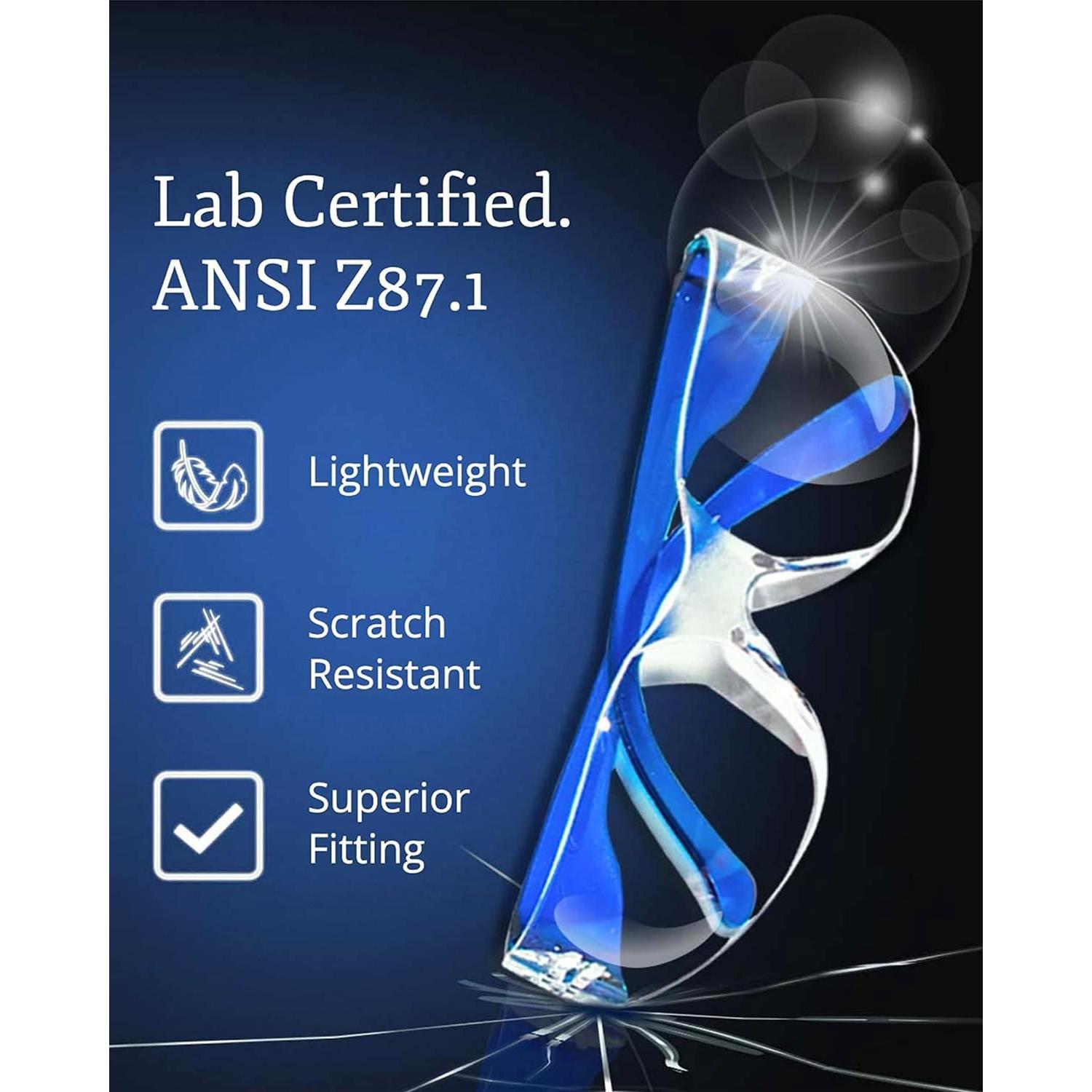 Gafas de Seguridad Aqulius - Antivaho - Paquete de 96 Unidades