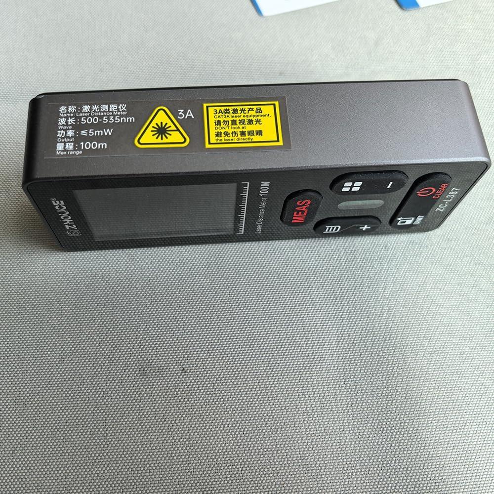 Medidor de Distancia Láser Digital ZHOUCE 60m Rango 100m