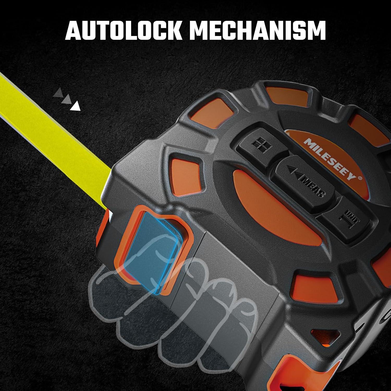 Cinta Métrica Láser 2-en-1 MILESEEY DT11 4.88m y 40m