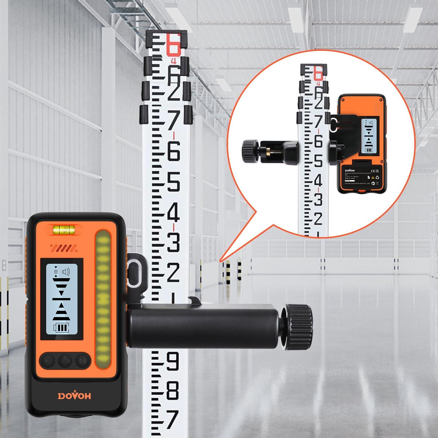 Receptor de Nivel Láser DOVOH DR1 60m Doble Pantalla LCD