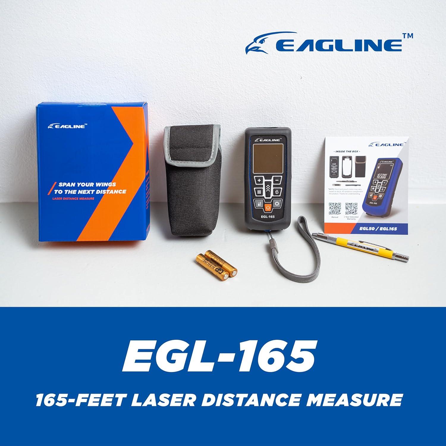 Medidor de Distancia Láser EAGLINE EGL165 50.29m Azul