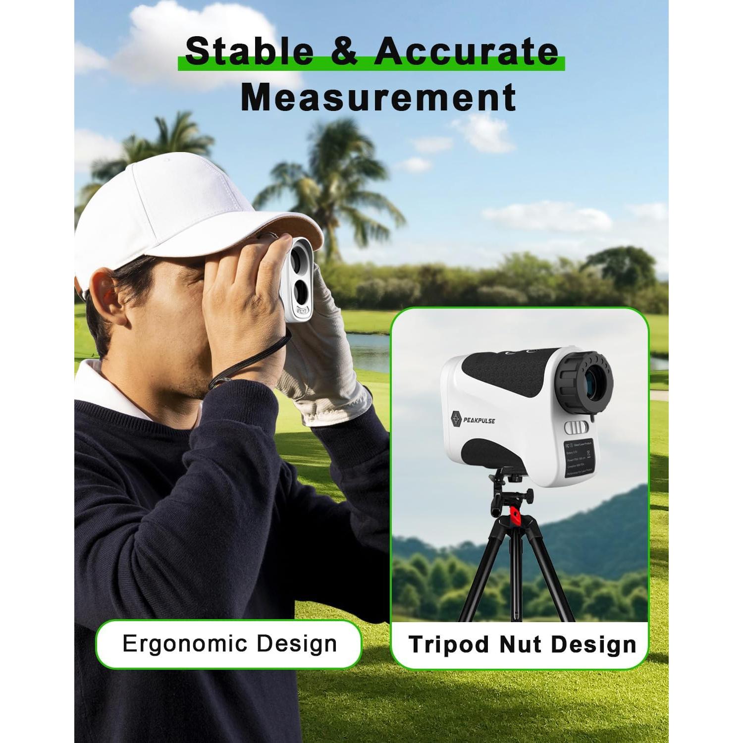 Buscador de Rango de Golf PEAKPULSE LE1000AG 10-1200m 6X