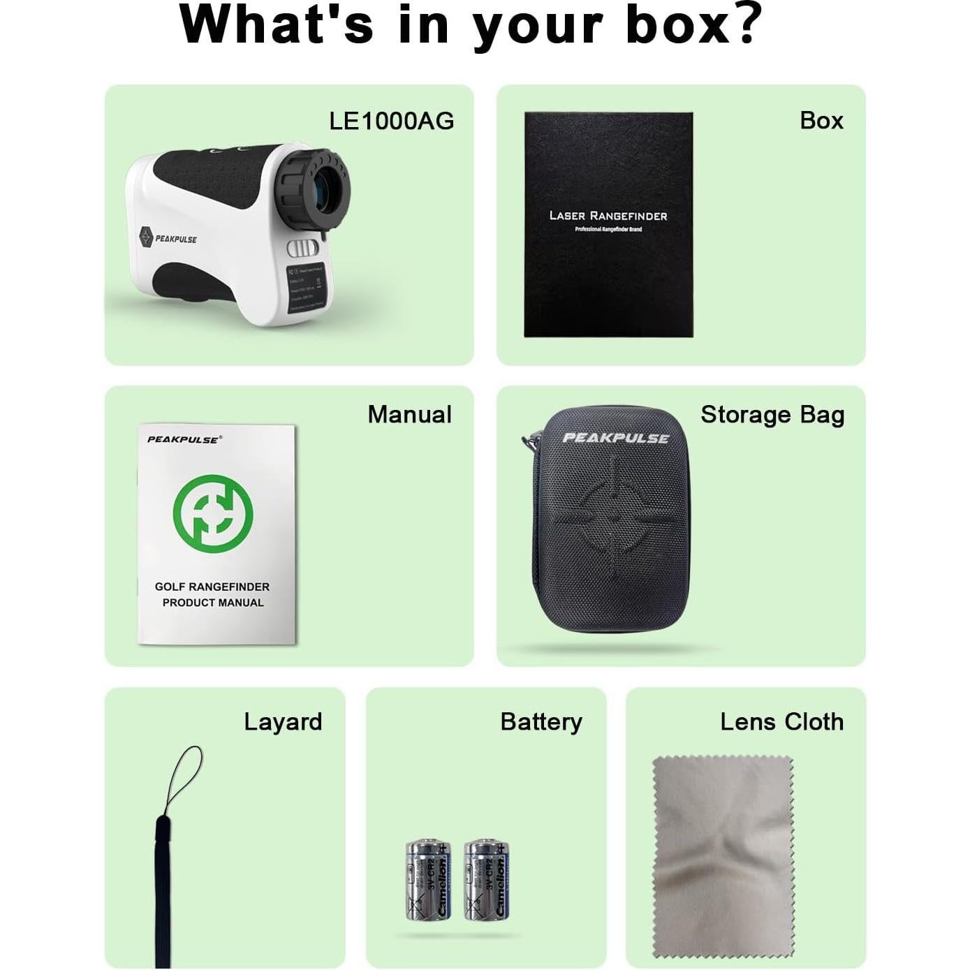 Buscador de Rango de Golf PEAKPULSE LE1000AG 10-1200m 6X