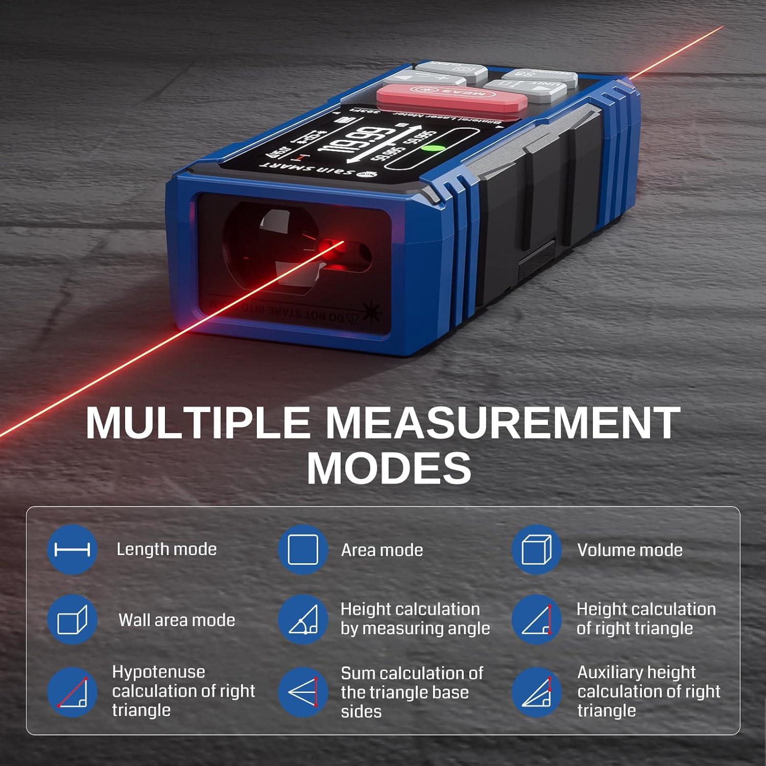 Medidor de Distancia Láser Doble SainSmart BLM-393R 120m
