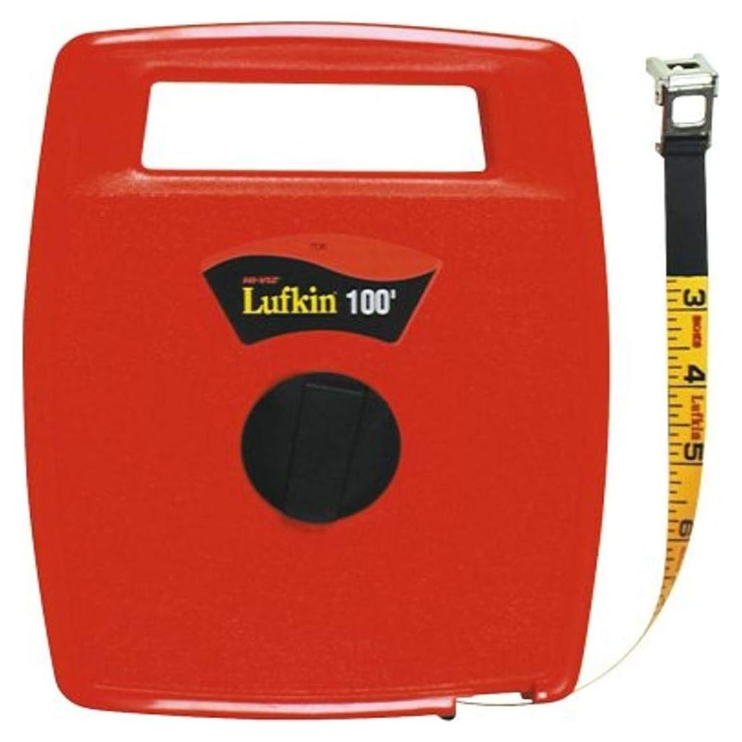 Cinta Métrica de Fibra de Vidrio Lufkin 30.5m Naranja 706L