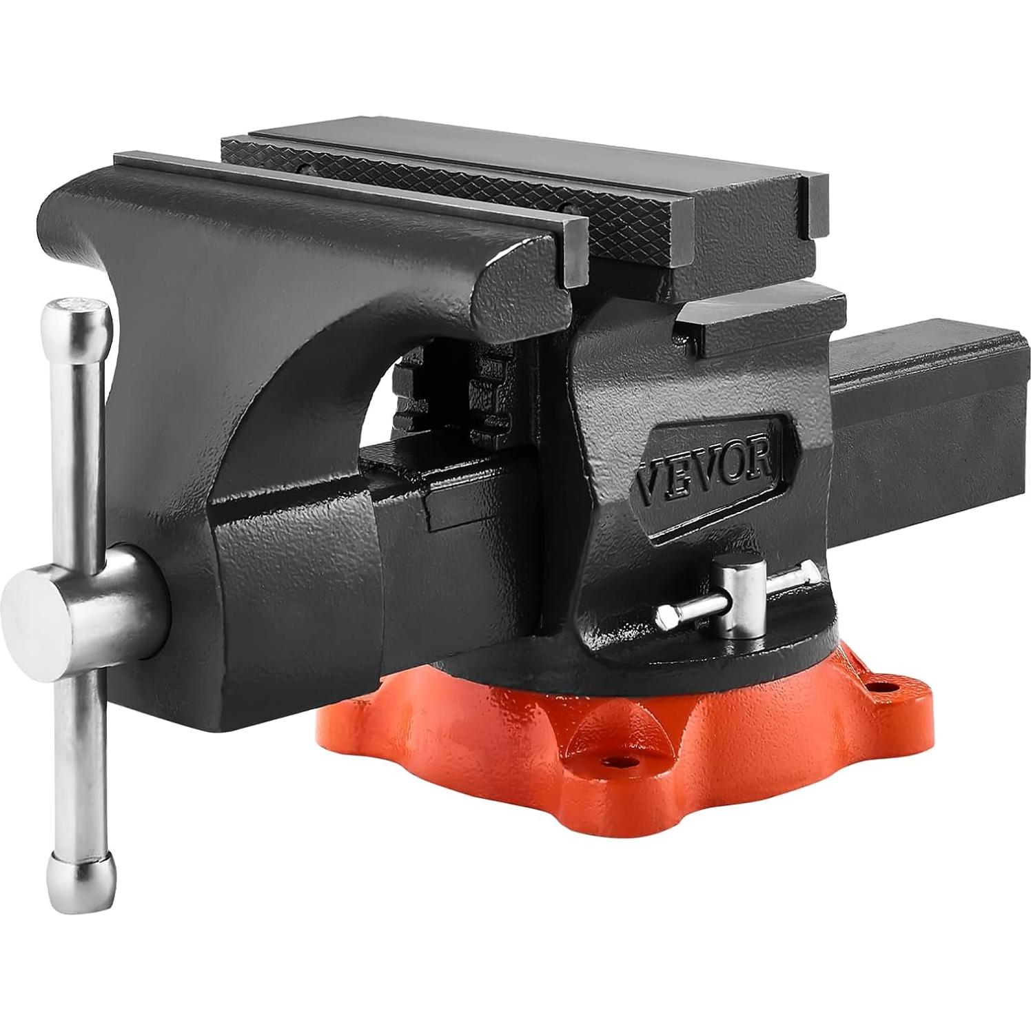 Prensa de Banco VEVOR 20.32 cm Mordazas Bidireccionales Hierro