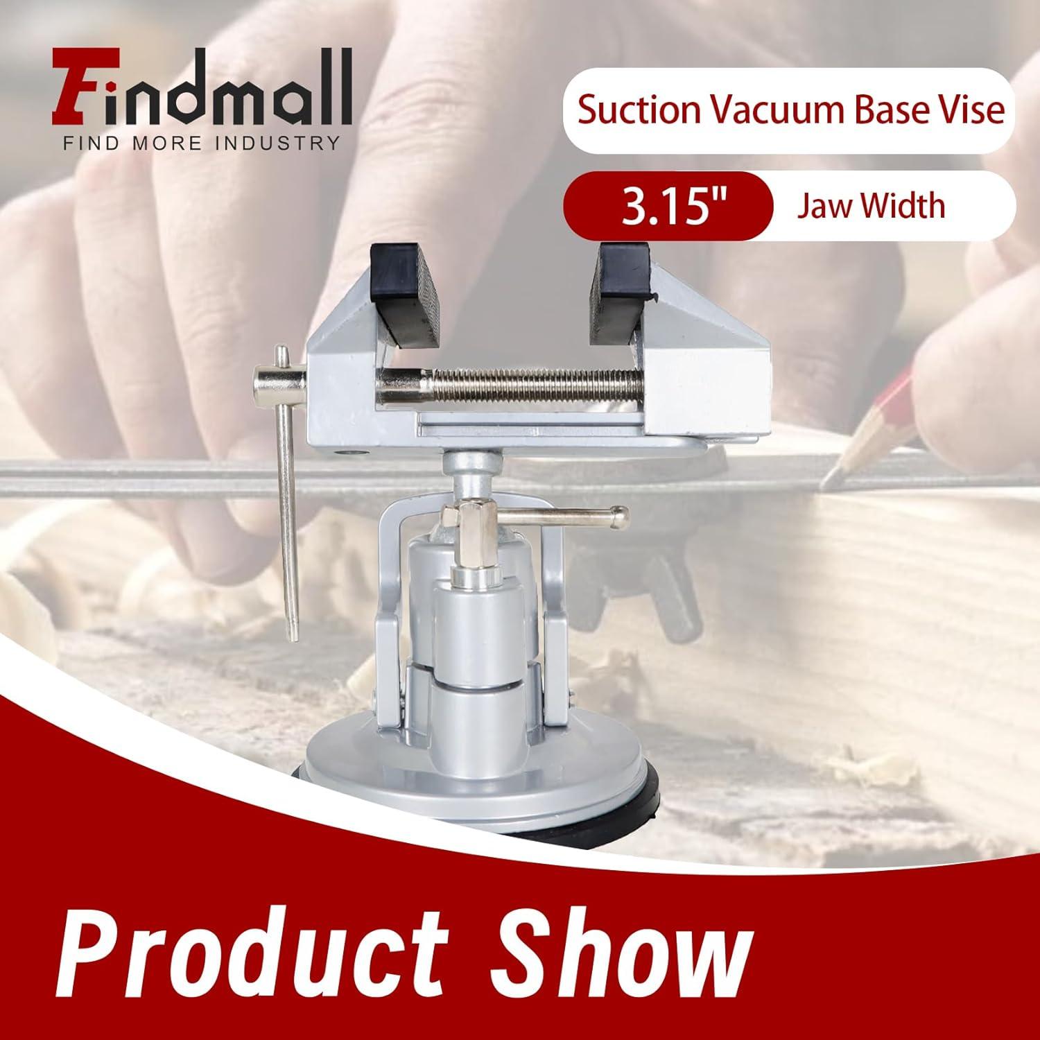 Sostenedor de Vacío Portátil Findmall 360° con Mordazas 8 cm