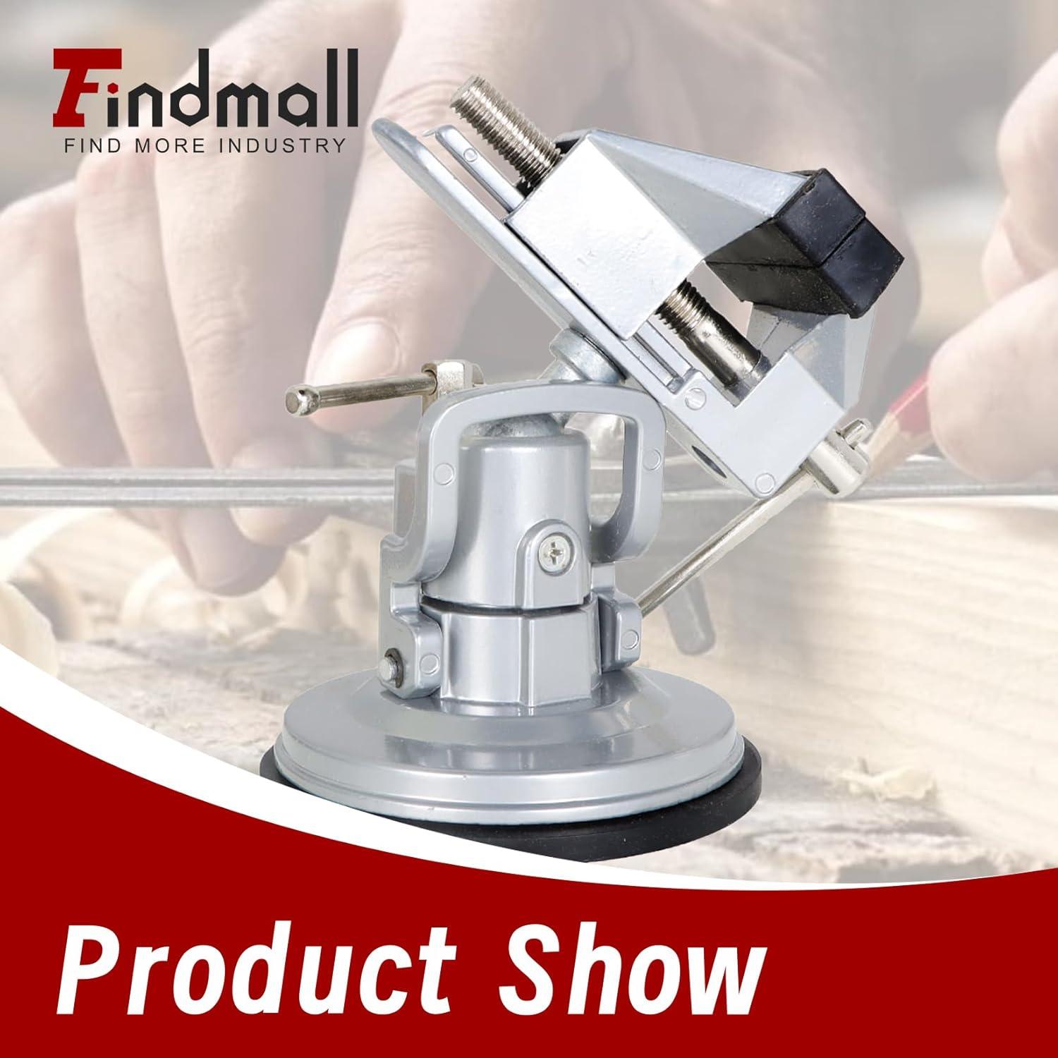 Sostenedor de Vacío Portátil Findmall 360° con Mordazas 8 cm