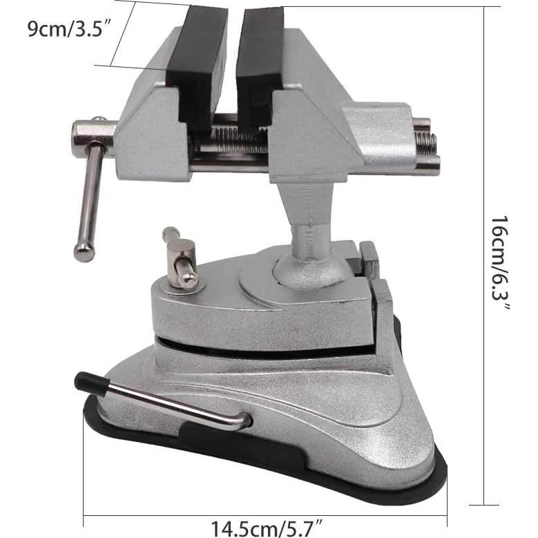 Tornillo de Banco Portátil Zhengzhou 360° con Succión Fuerte