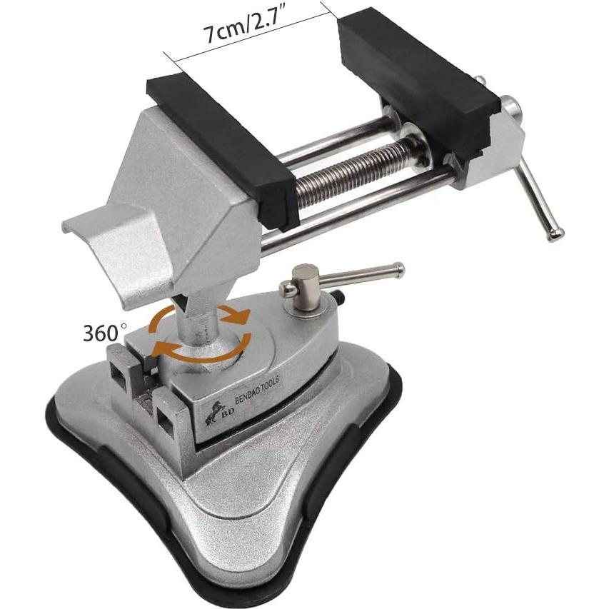 Tornillo de Banco Portátil Zhengzhou 360° con Succión Fuerte