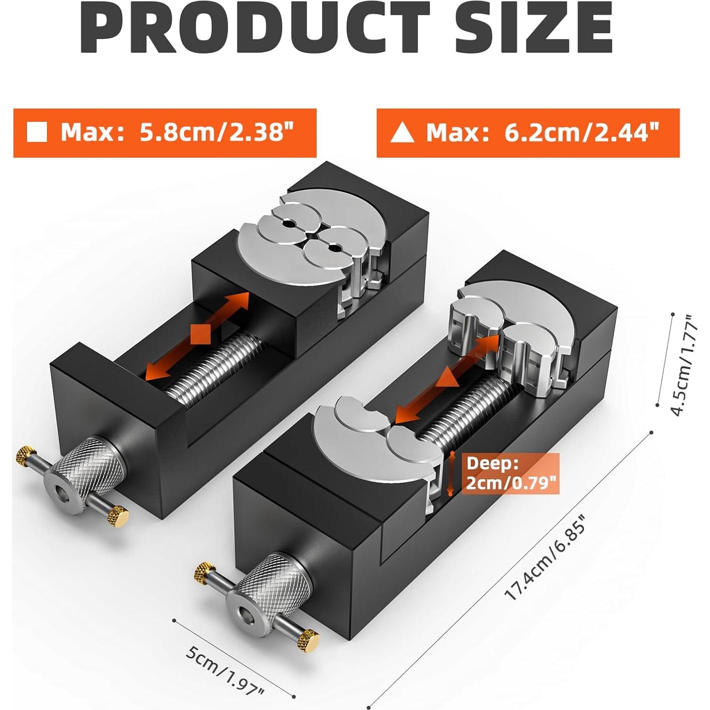 Prensa de Taladro Mini Luvan, Abrazadera de Banco 6.20 cm