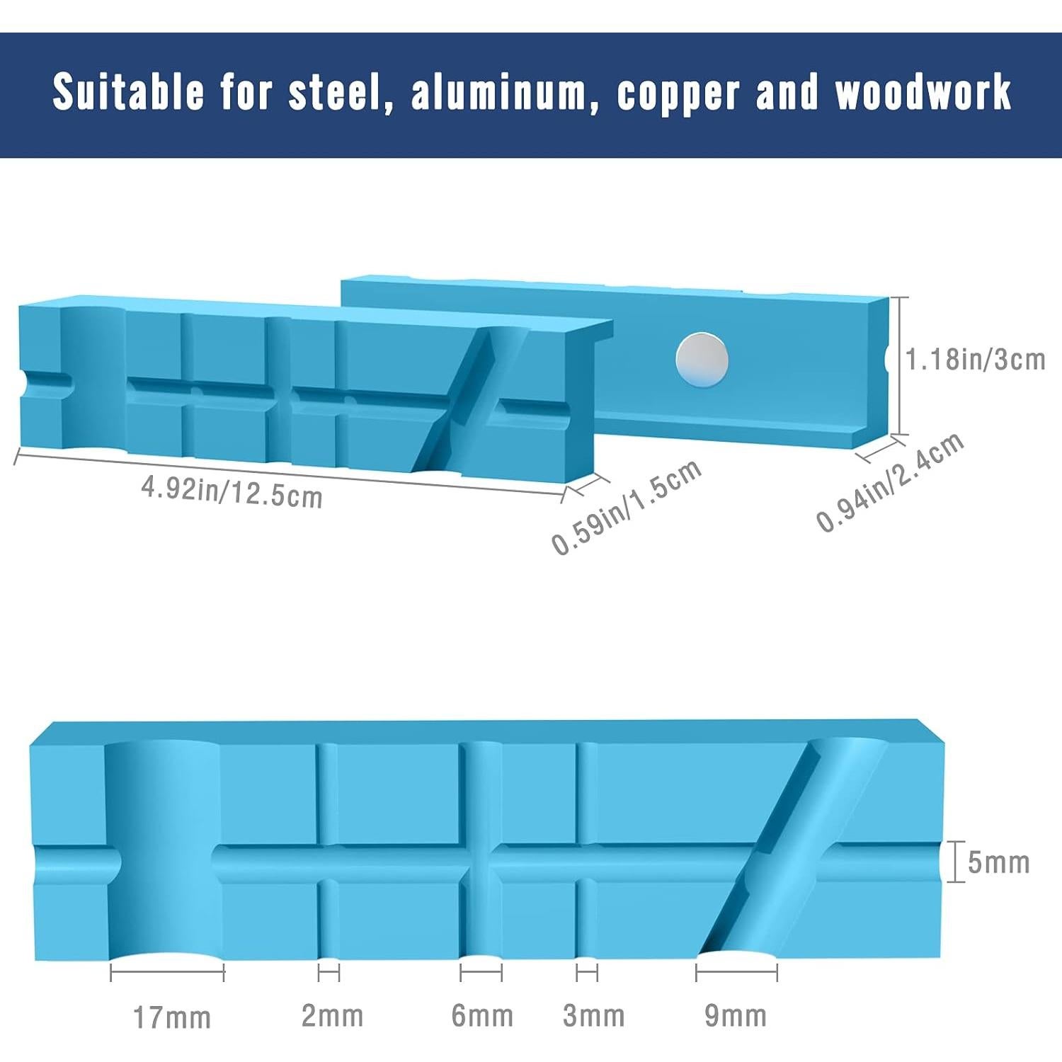 Almohadillas de Mandíbula Universales Housolution 12.5 cm 1 Par