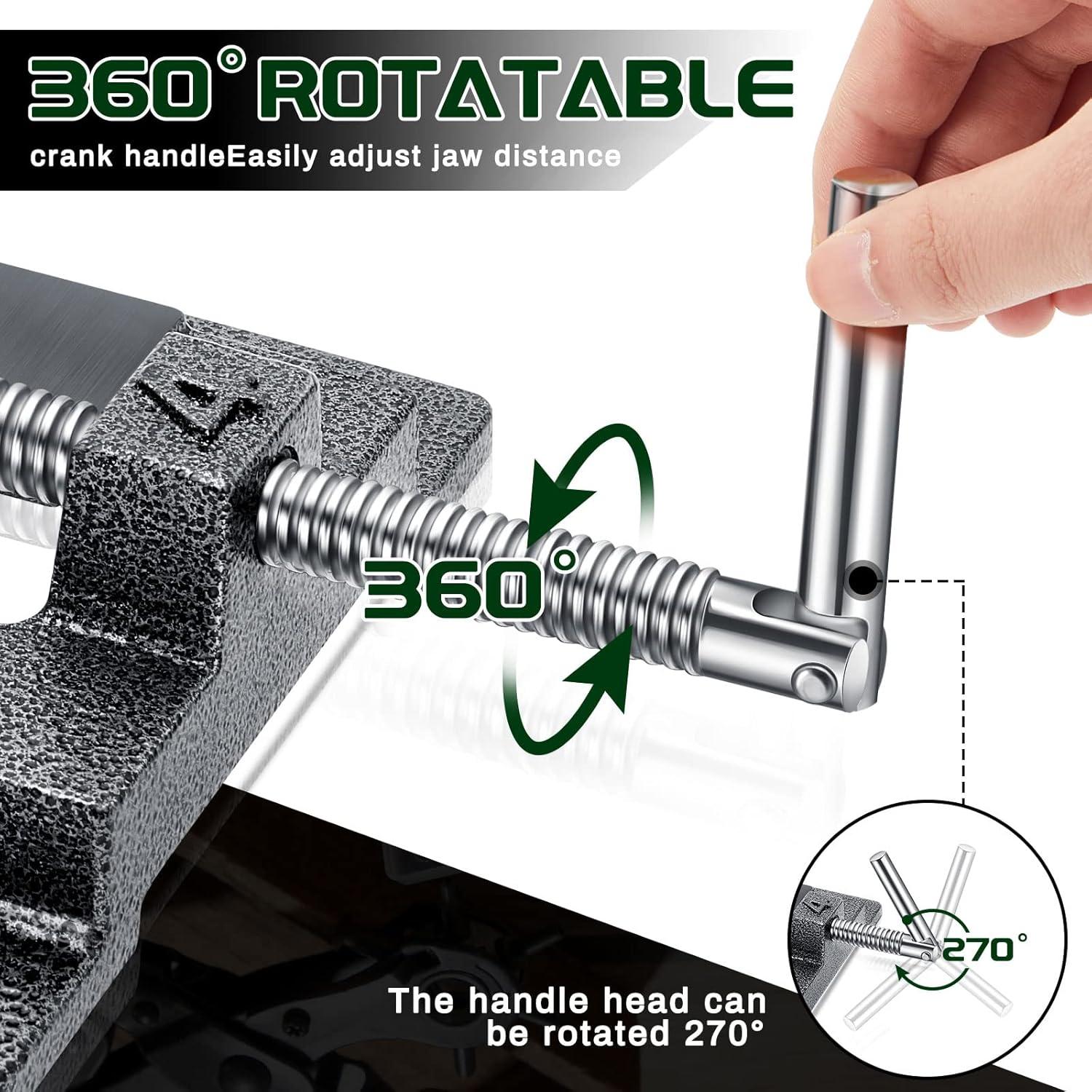 Prensa de Taladro Lanties 4" Magnética con Almohadillas