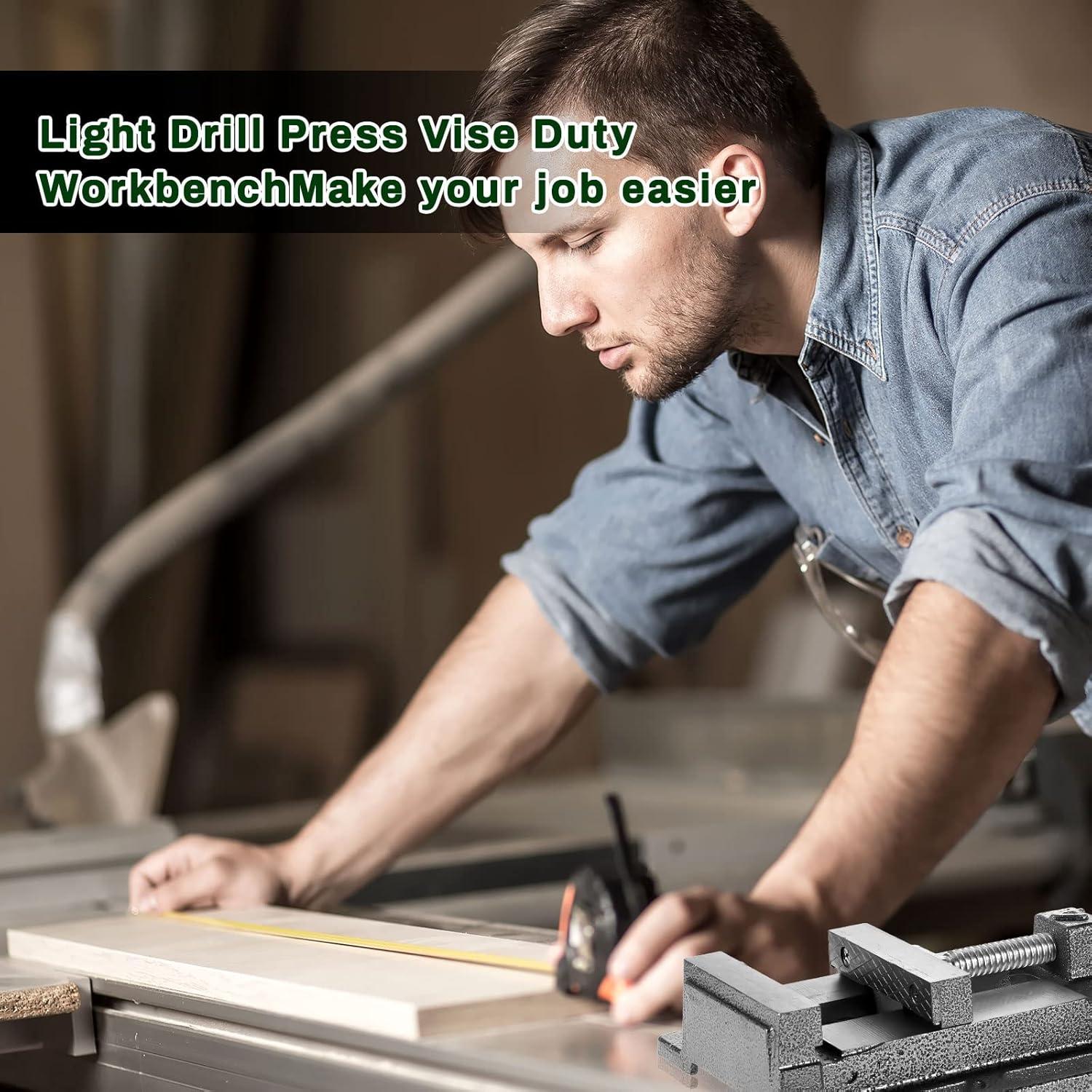 Prensa de Taladro Lanties 4" Magnética con Almohadillas