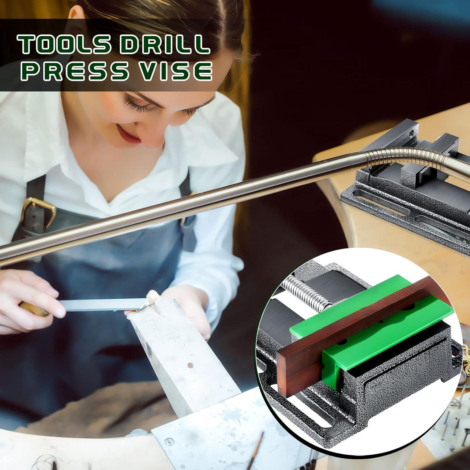 Prensa de Taladro Lanties 4" Magnética con Almohadillas