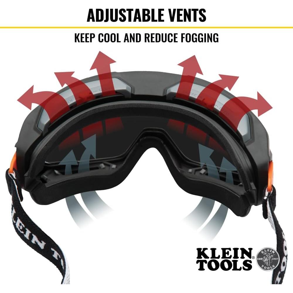 Gafas de Seguridad Klein Tools 60480, Lente Gris Antivaho UV