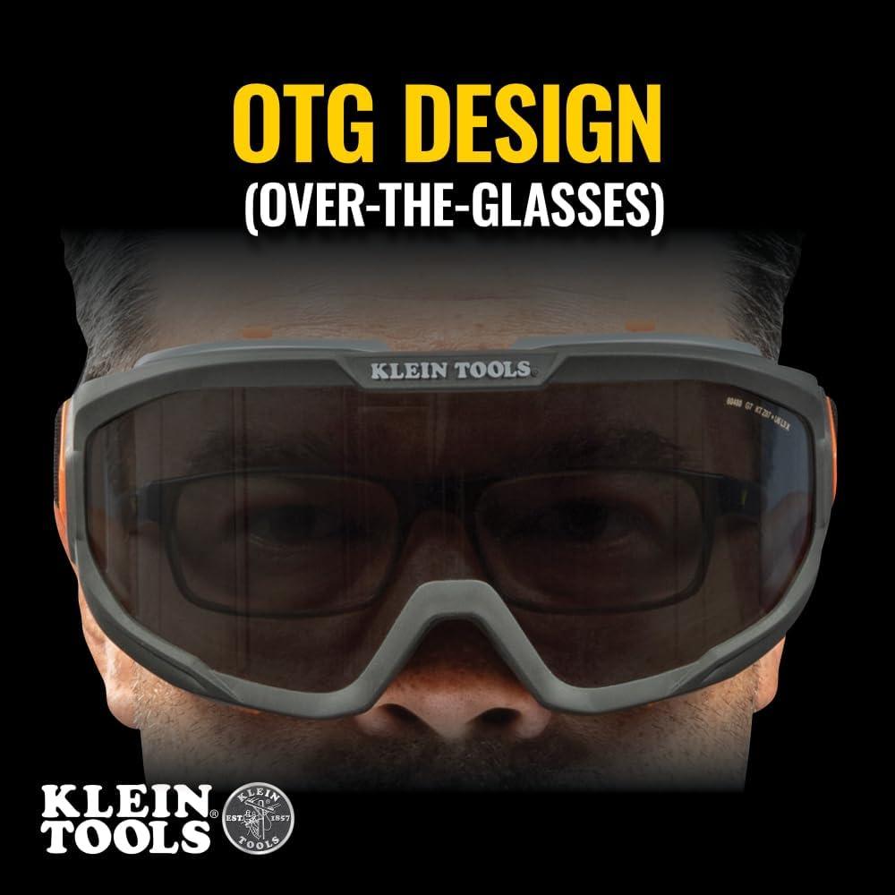 Gafas de Seguridad Klein Tools 60480, Lente Gris Antivaho UV