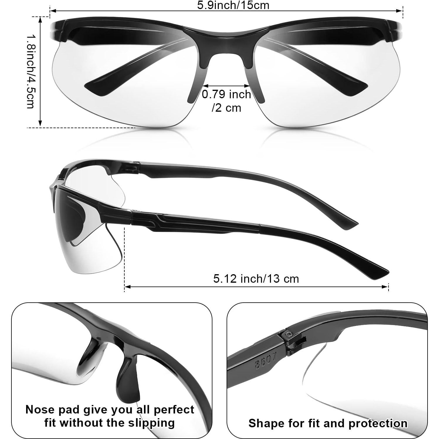 Gafas de Seguridad Kathfly 36 Pcs Policarbonato Anti Rayones