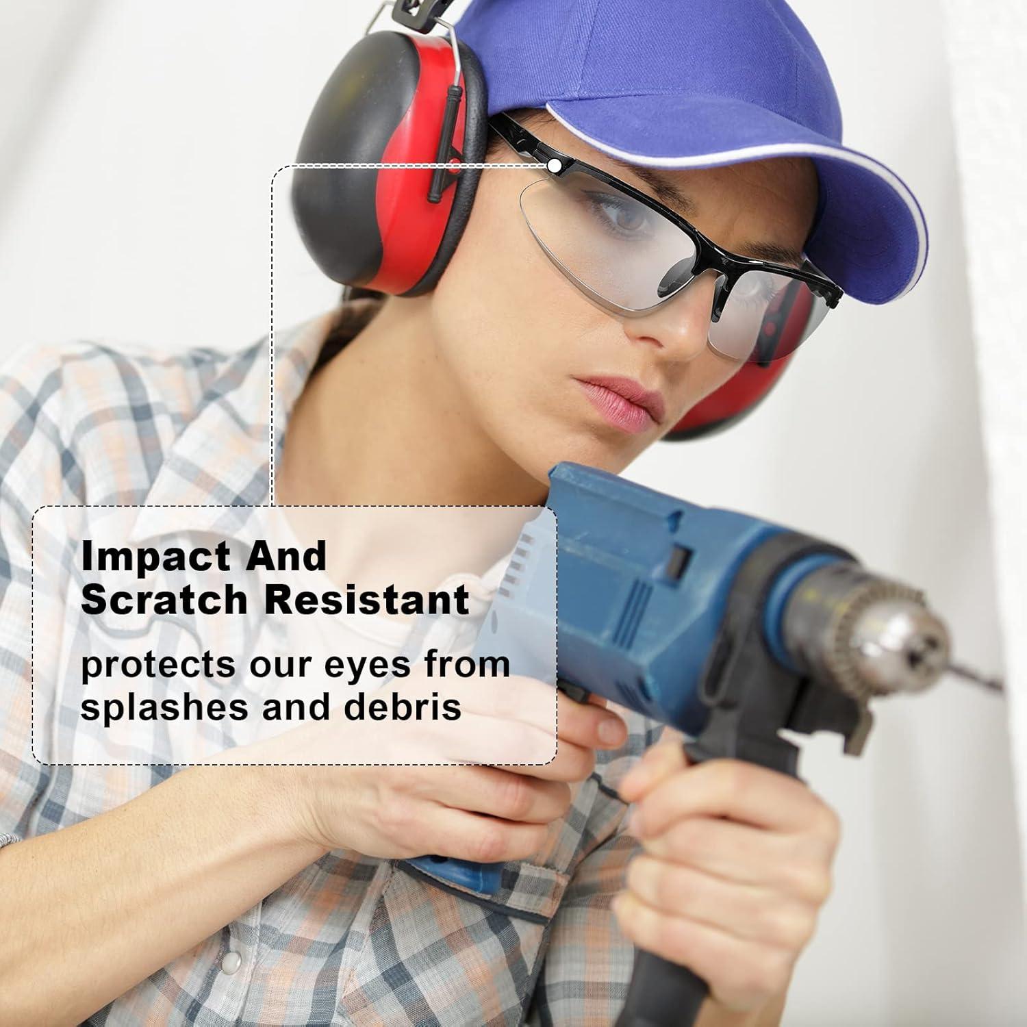 Gafas de Seguridad Kathfly 36 Pcs Policarbonato Anti Rayones