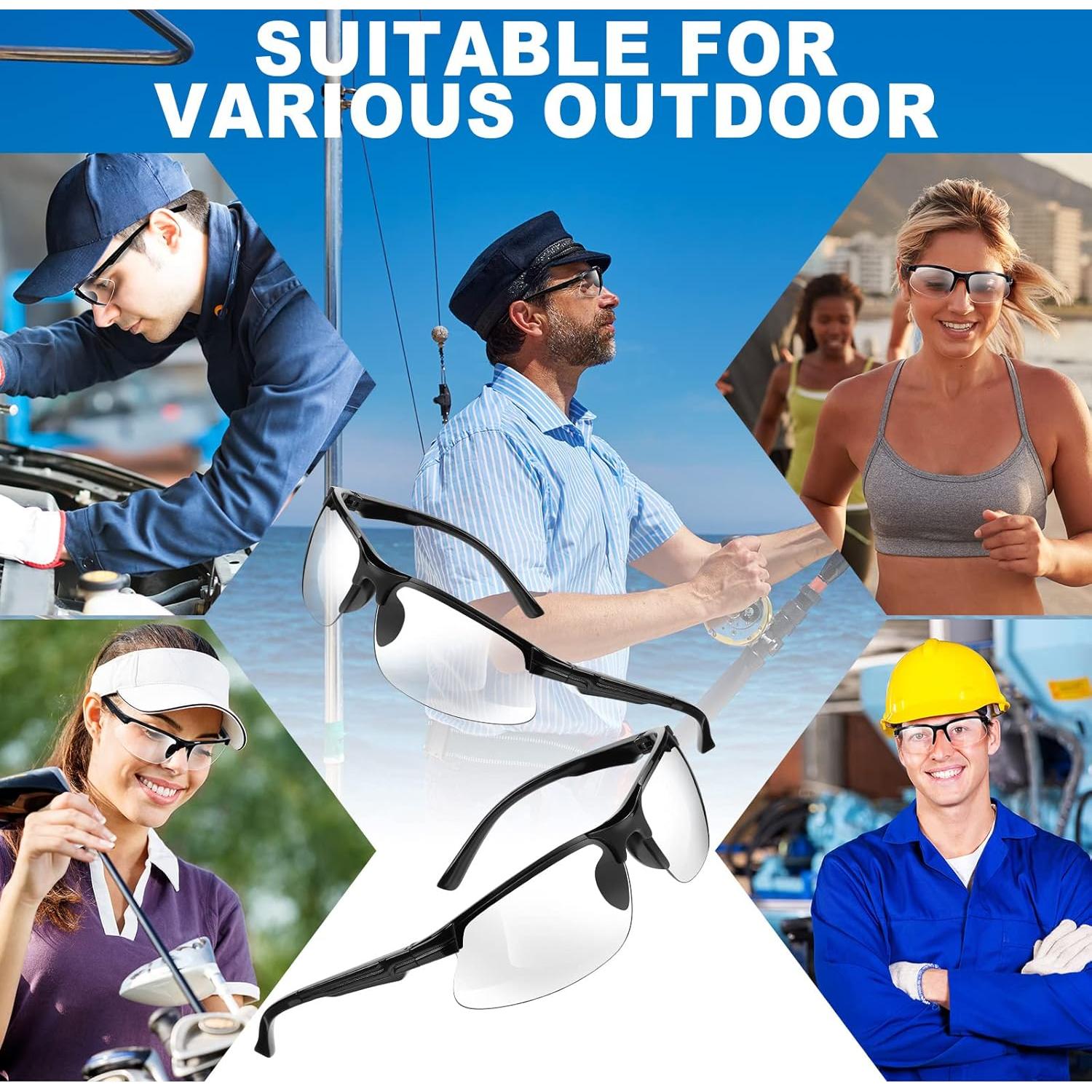 Gafas de Seguridad Kathfly 36 Pcs Policarbonato Anti Rayones